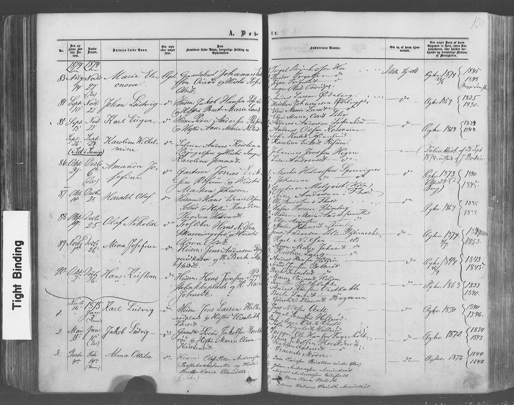 Idd prestekontor Kirkebøker, AV/SAO-A-10911/F/Fc/L0005: Parish register (official) no. III 5, 1861-1877, p. 150