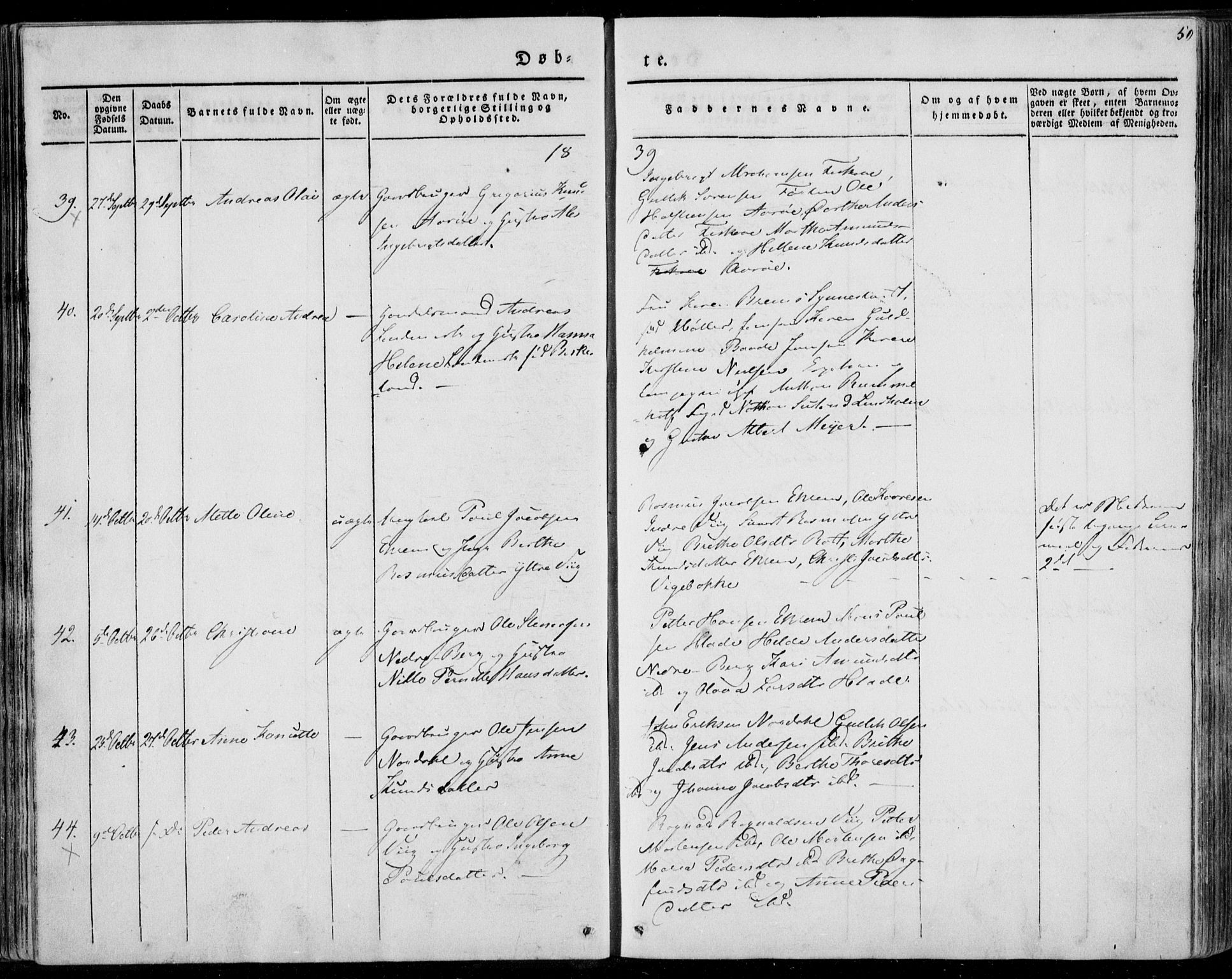 Ministerialprotokoller, klokkerbøker og fødselsregistre - Møre og Romsdal, AV/SAT-A-1454/501/L0005: Parish register (official) no. 501A05, 1831-1844, p. 50