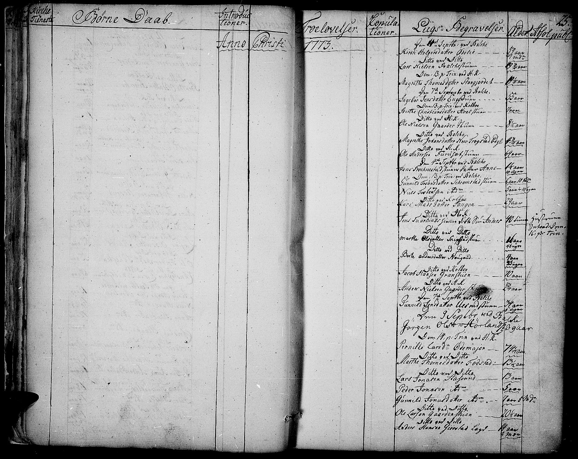 Toten prestekontor, AV/SAH-PREST-102/H/Ha/Haa/L0006: Parish register (official) no. 6, 1773-1793, p. 25