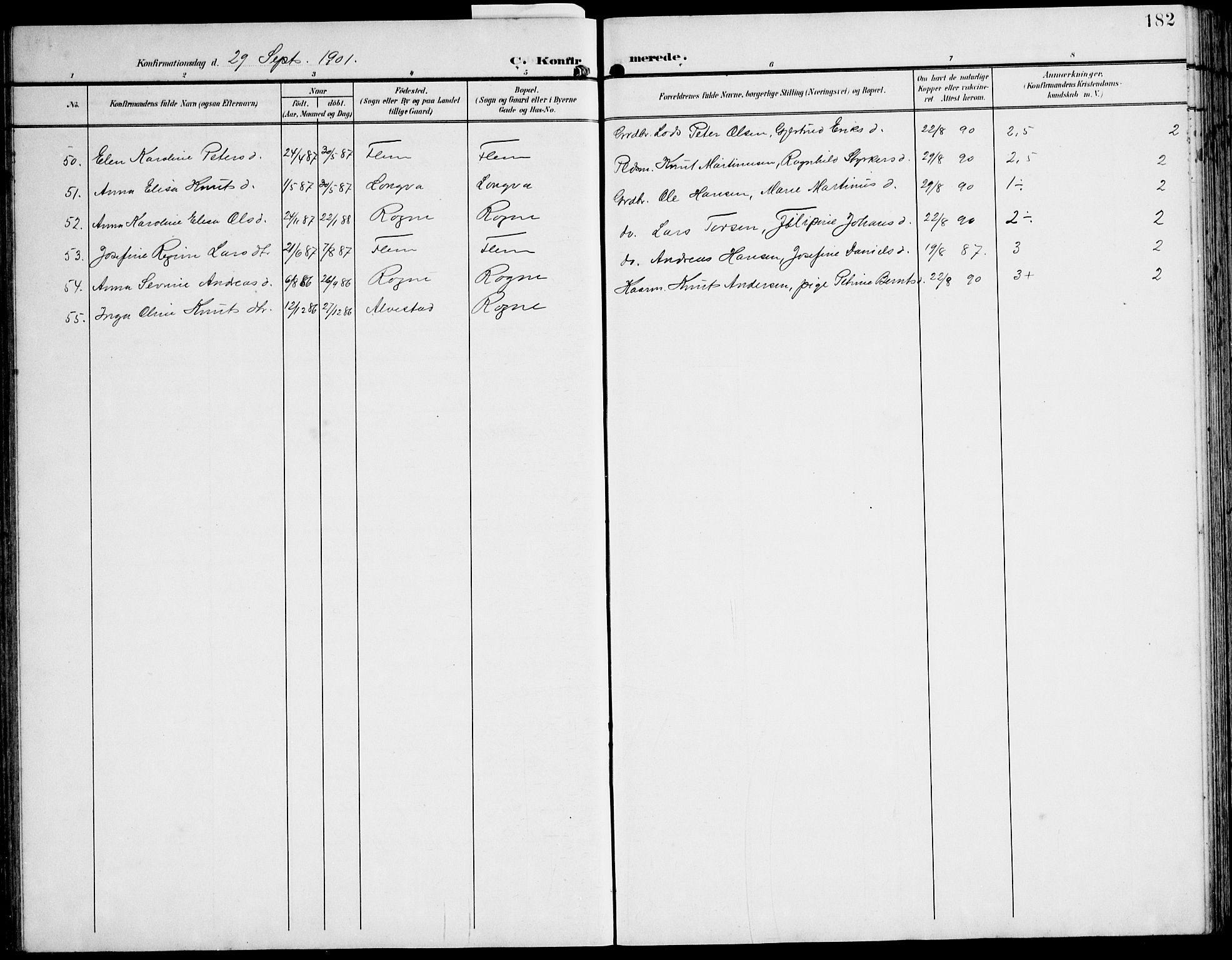 Ministerialprotokoller, klokkerbøker og fødselsregistre - Møre og Romsdal, AV/SAT-A-1454/536/L0511: Parish register (copy) no. 536C06, 1899-1944, p. 182