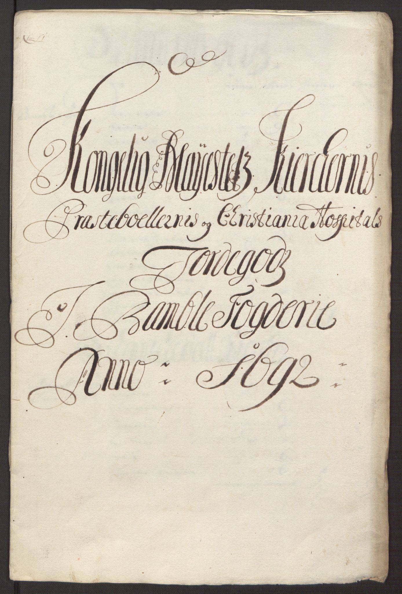 Rentekammeret inntil 1814, Reviderte regnskaper, Fogderegnskap, RA/EA-4092/R34/L2052: Fogderegnskap Bamble, 1692-1693, p. 240