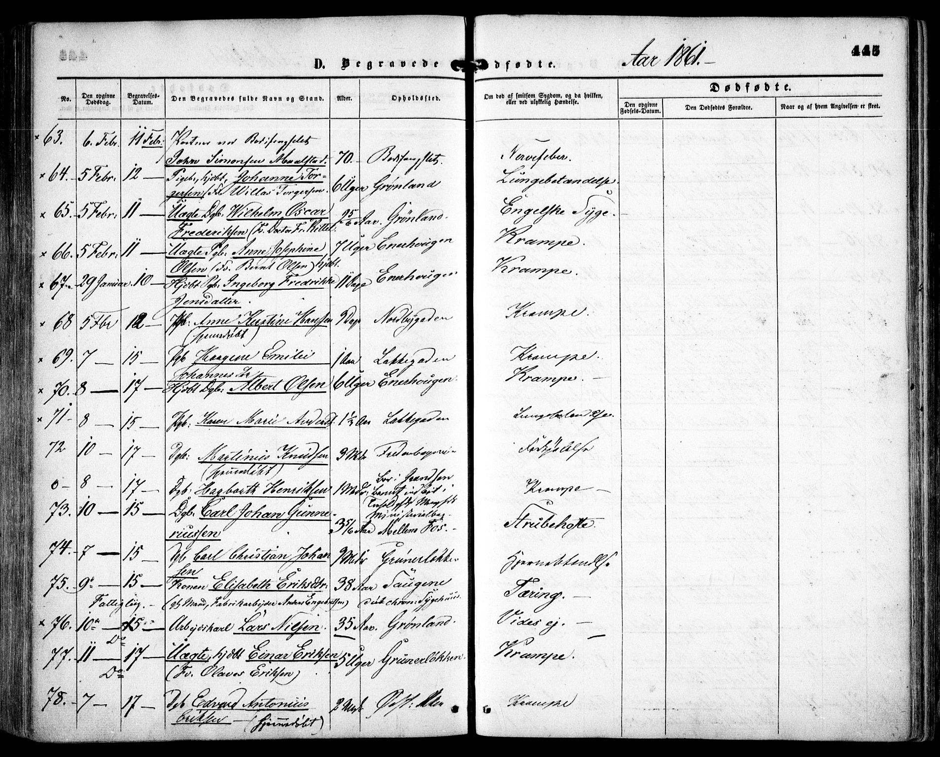 Grønland prestekontor Kirkebøker, SAO/A-10848/F/Fa/L0001: Parish register (official) no. 1, 1859-1861, p. 445