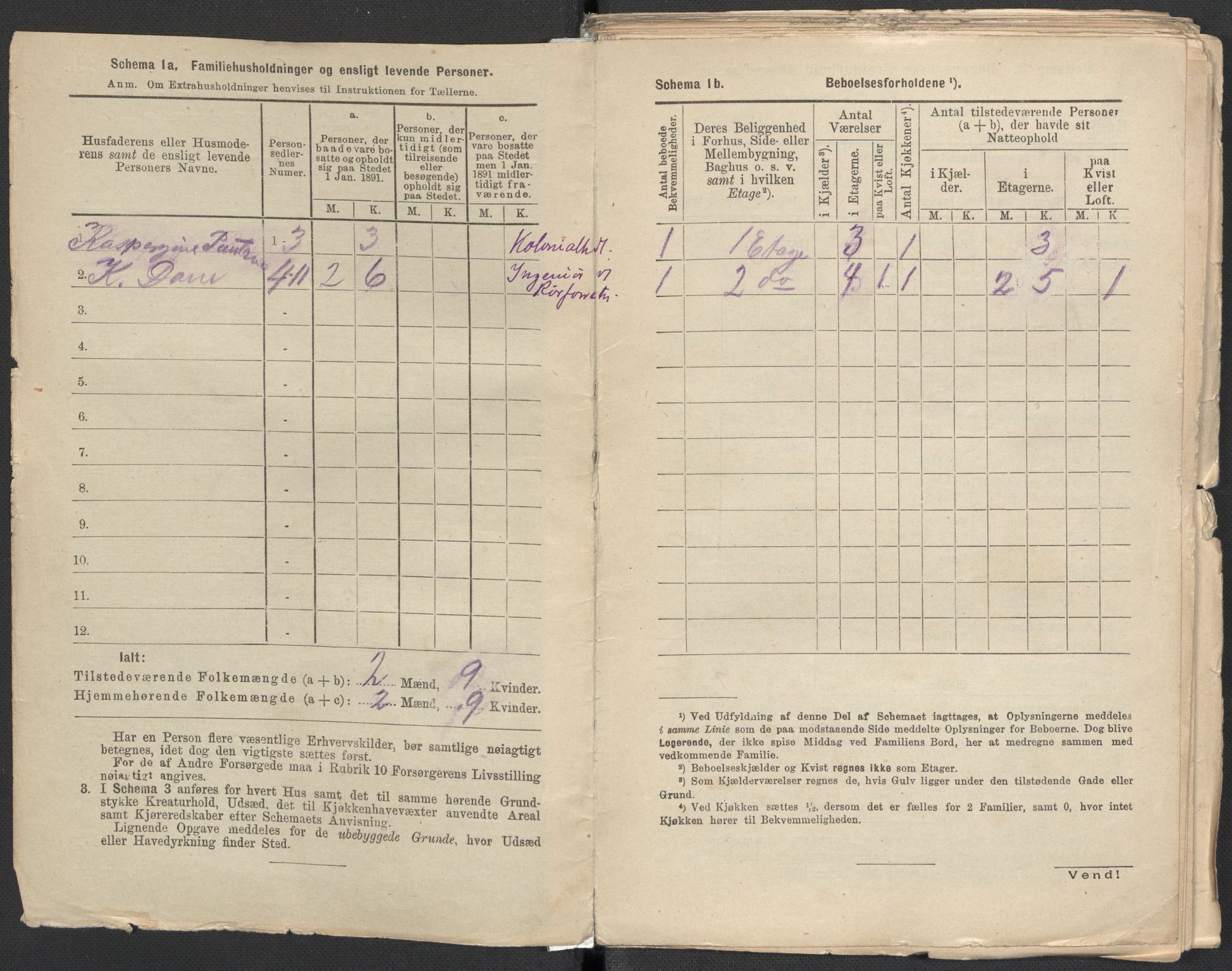 RA, 1891 Census for 1301 Bergen, 1891, p. 4696