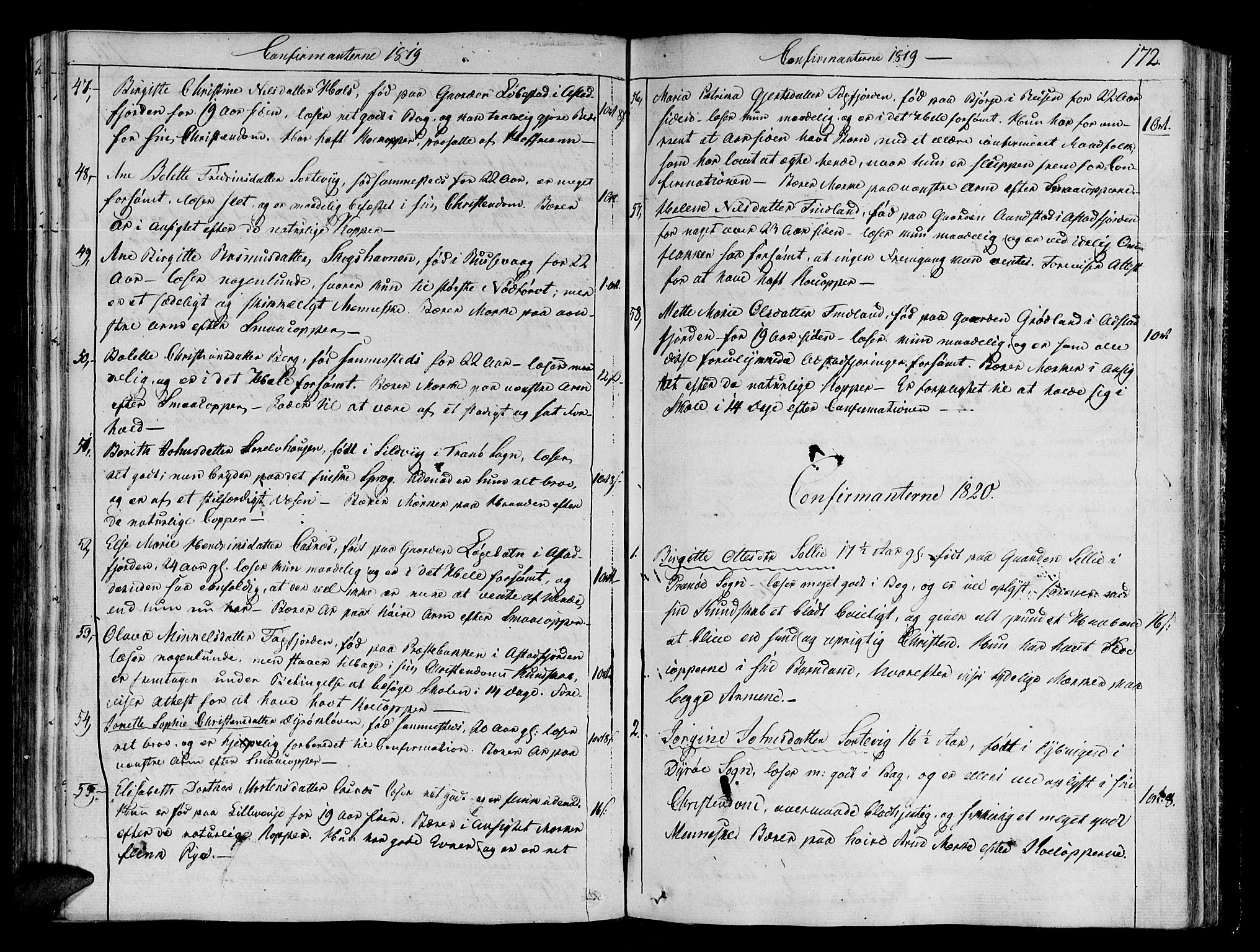 Tranøy sokneprestkontor, SATØ/S-1313/I/Ia/Iaa/L0003kirke: Parish register (official) no. 3, 1807-1820, p. 172