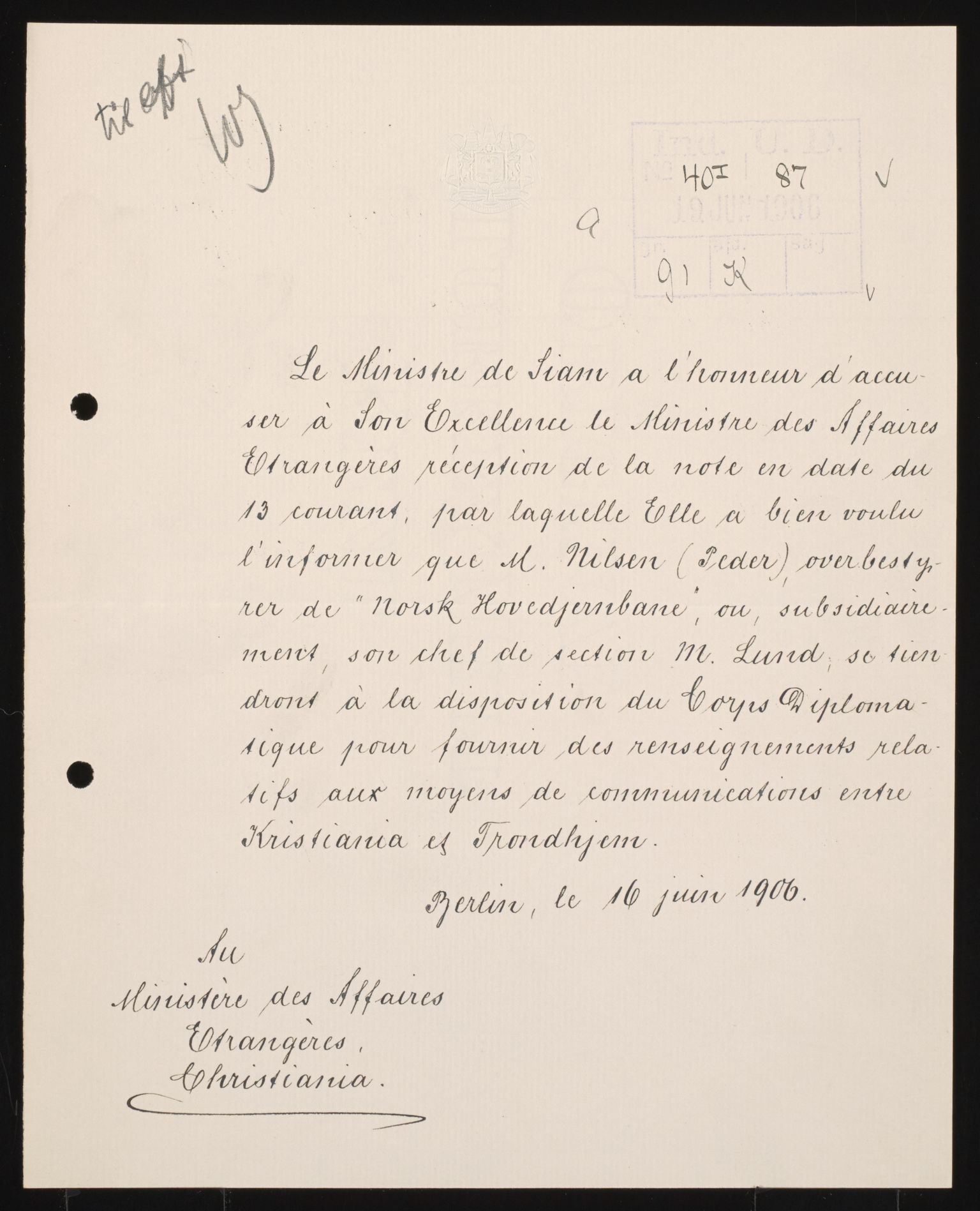 Utenriksdepartementet, AV/RA-S-2259, 1844-1931, p. 934