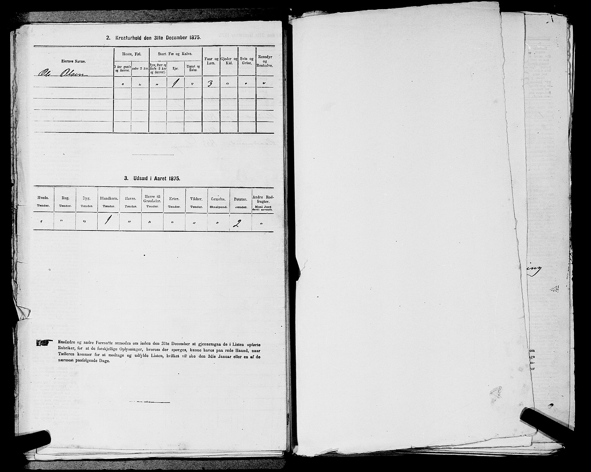 RA, 1875 census for 0239P Hurdal, 1875, p. 1080