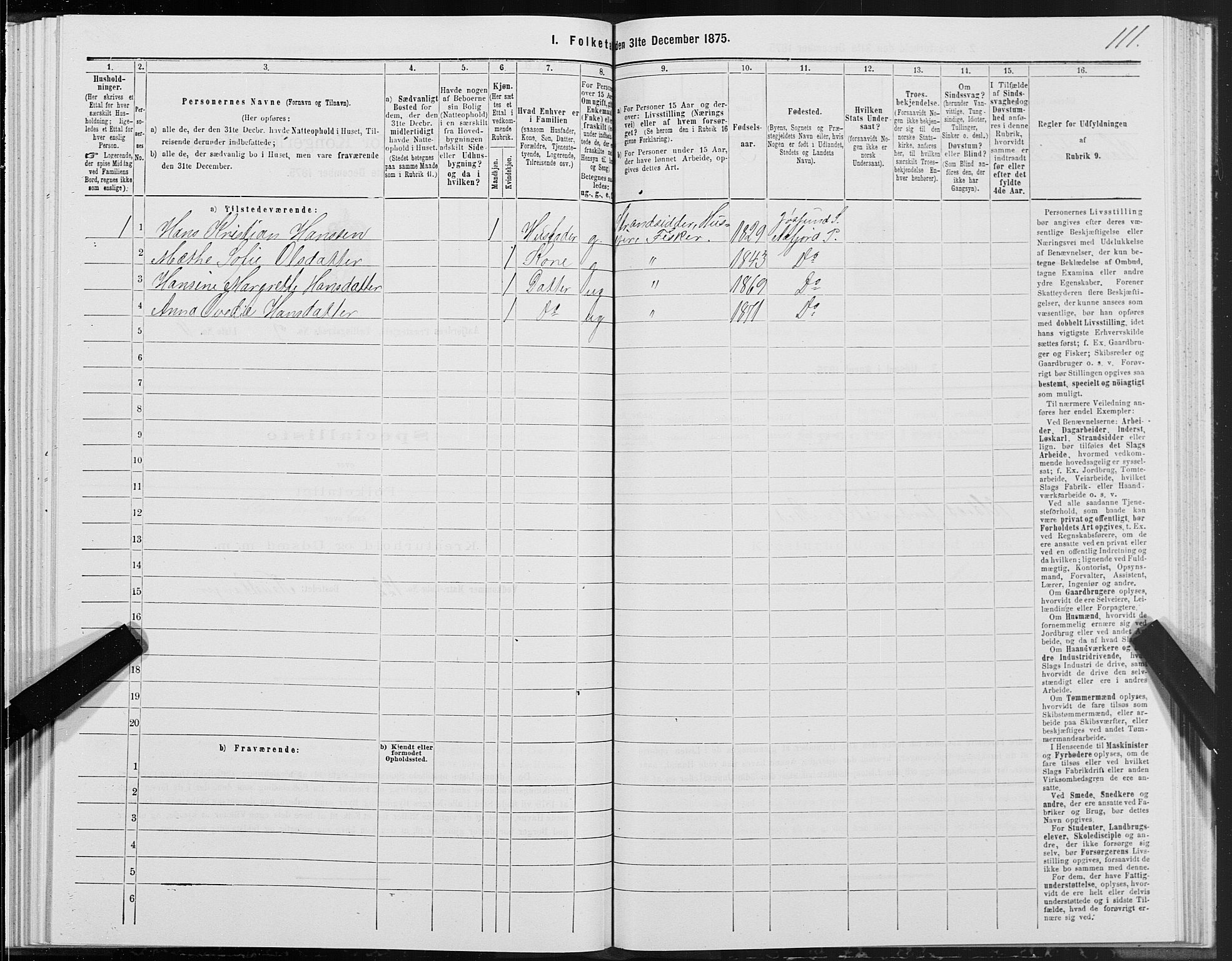 SAT, 1875 census for 1630P Aafjorden, 1875, p. 4111