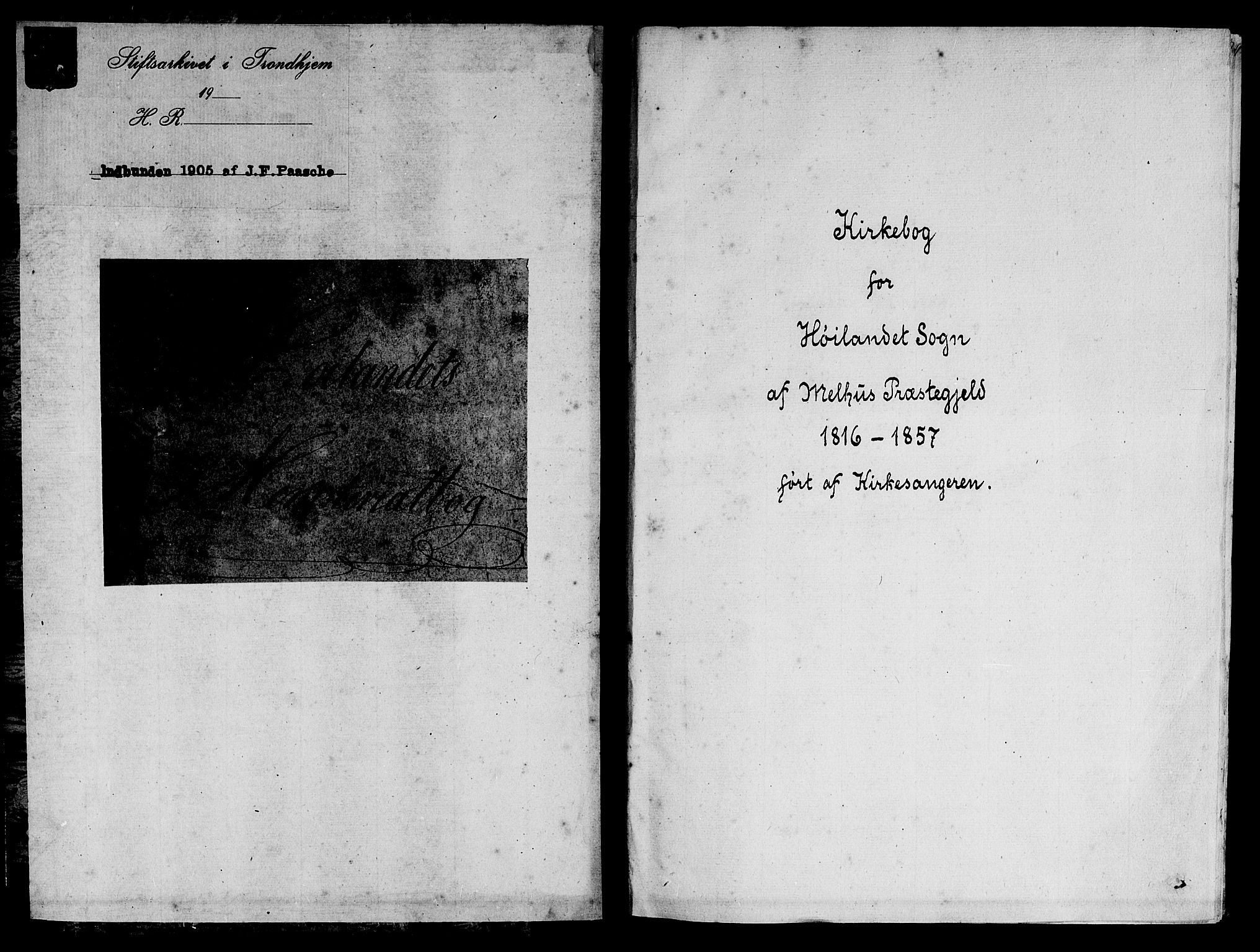 Ministerialprotokoller, klokkerbøker og fødselsregistre - Sør-Trøndelag, SAT/A-1456/694/L1130: Parish register (copy) no. 694C02, 1816-1857