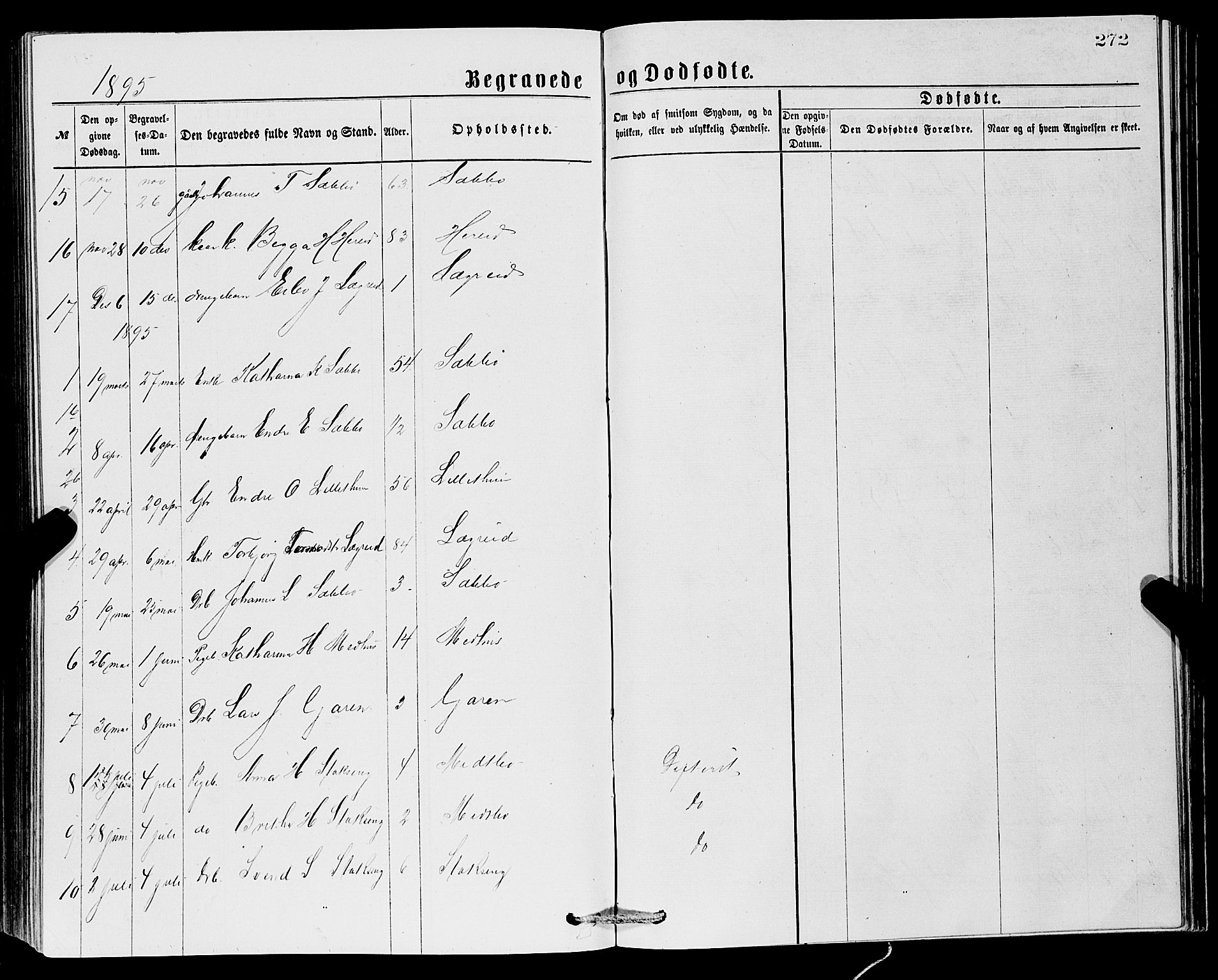 Ullensvang sokneprestembete, SAB/A-78701/H/Hab: Parish register (copy) no. C 2, 1871-1899, p. 272