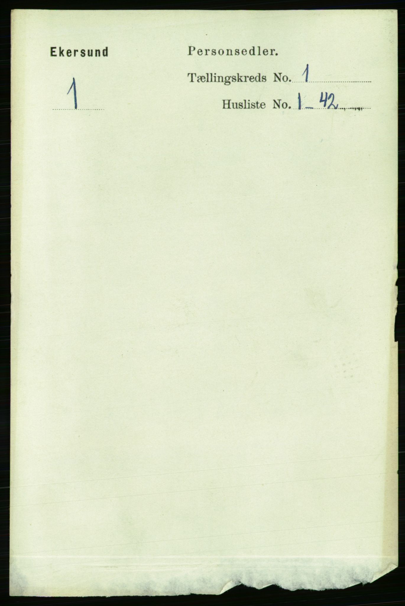 RA, 1891 census for 1101 Egersund, 1891, p. 26
