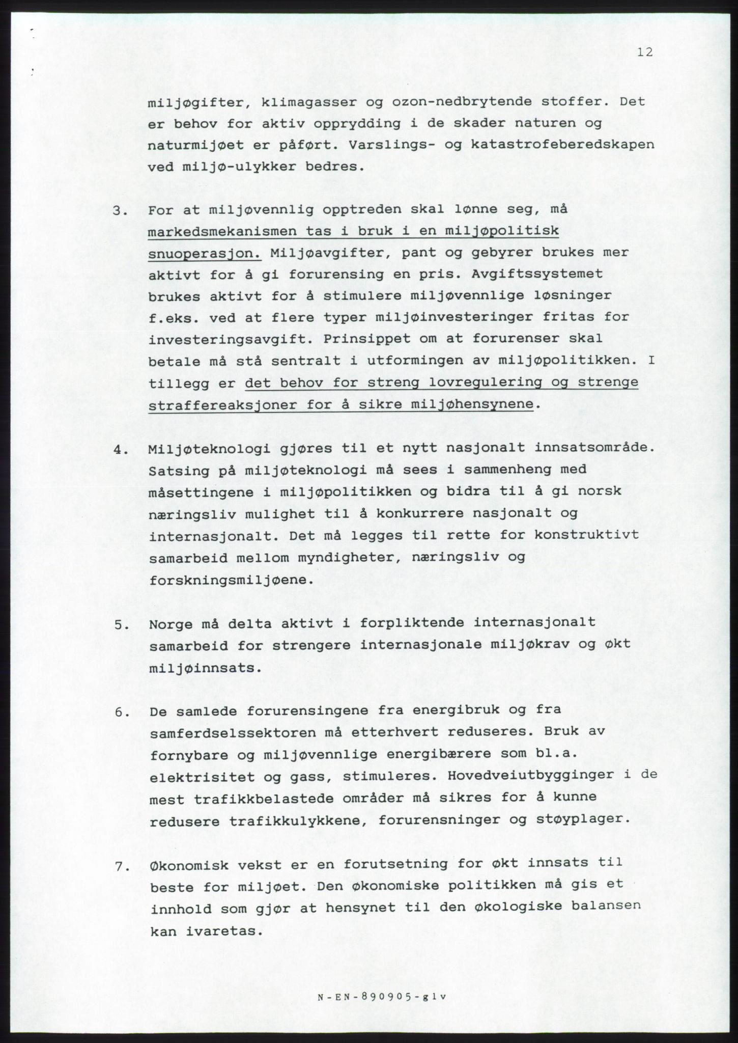 Forhandlingsmøtene 1989 mellom Høyre, KrF og Senterpartiet om dannelse av regjering, AV/RA-PA-0697/A/L0001: Forhandlingsprotokoll med vedlegg, 1989, p. 13