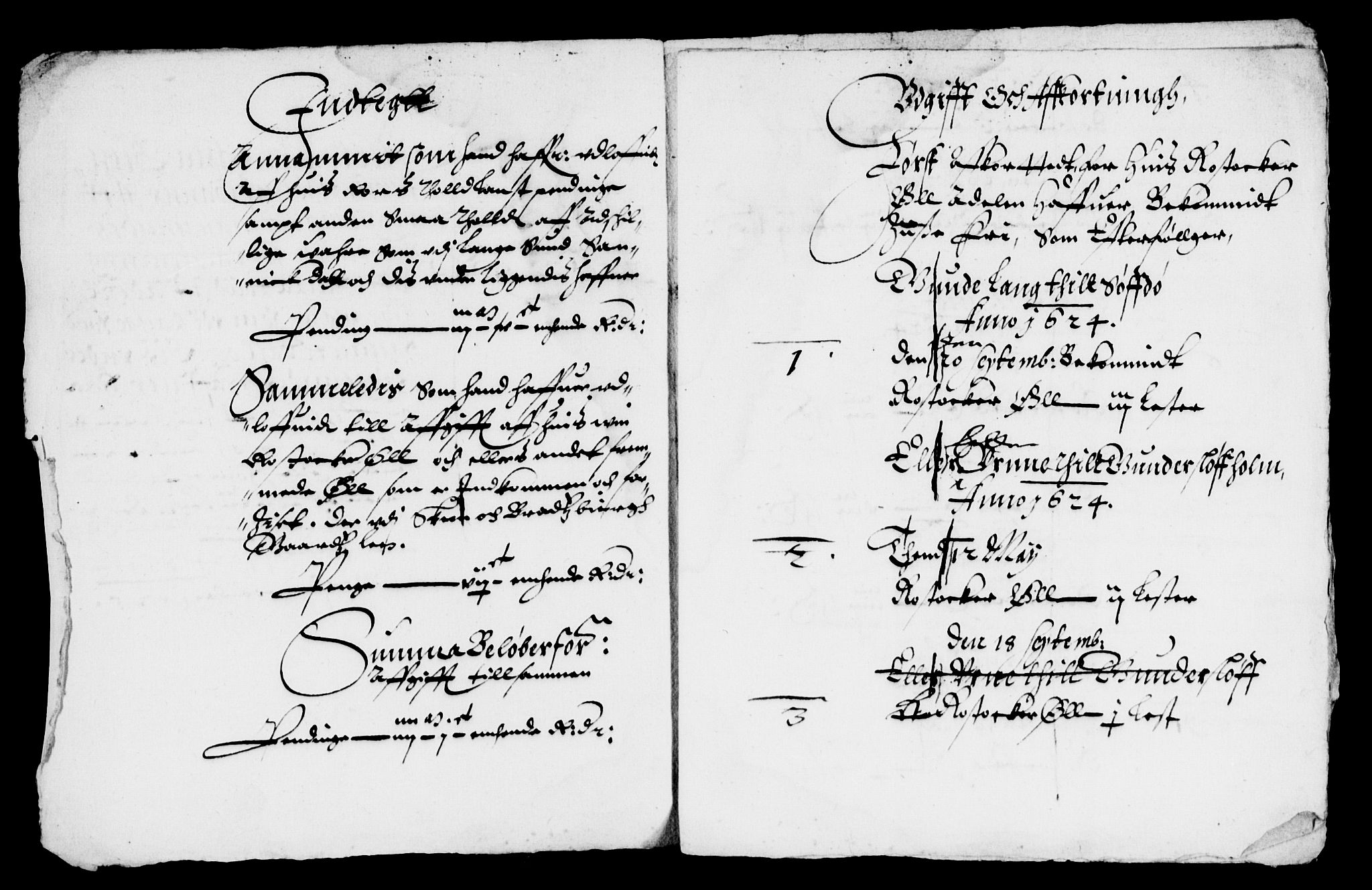 Rentekammeret inntil 1814, Reviderte regnskaper, Lensregnskaper, AV/RA-EA-5023/R/Rb/Rbp/L0009: Bratsberg len, 1624-1626