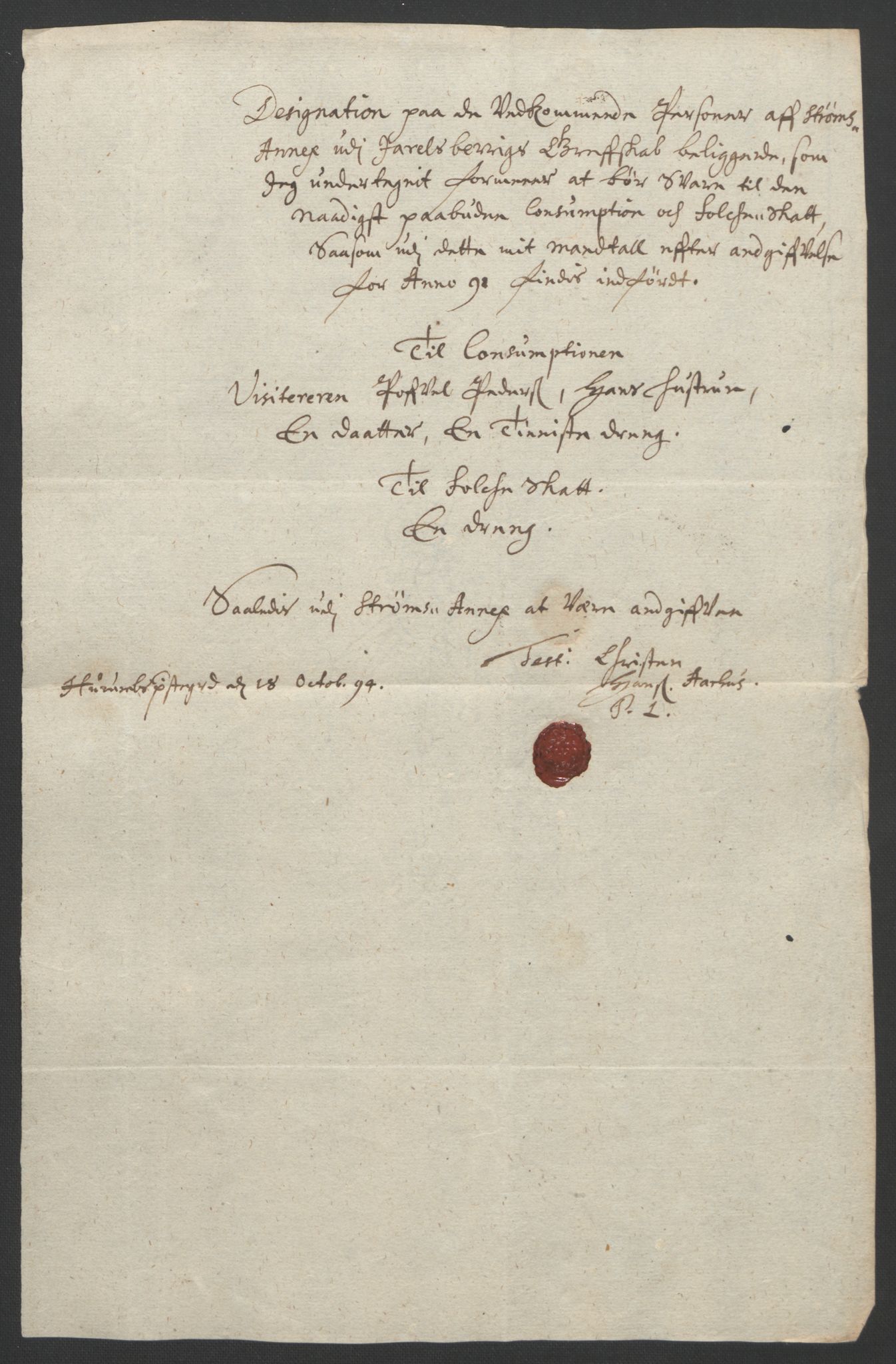 Rentekammeret inntil 1814, Reviderte regnskaper, Fogderegnskap, AV/RA-EA-4092/R32/L1865: Fogderegnskap Jarlsberg grevskap, 1692, p. 238