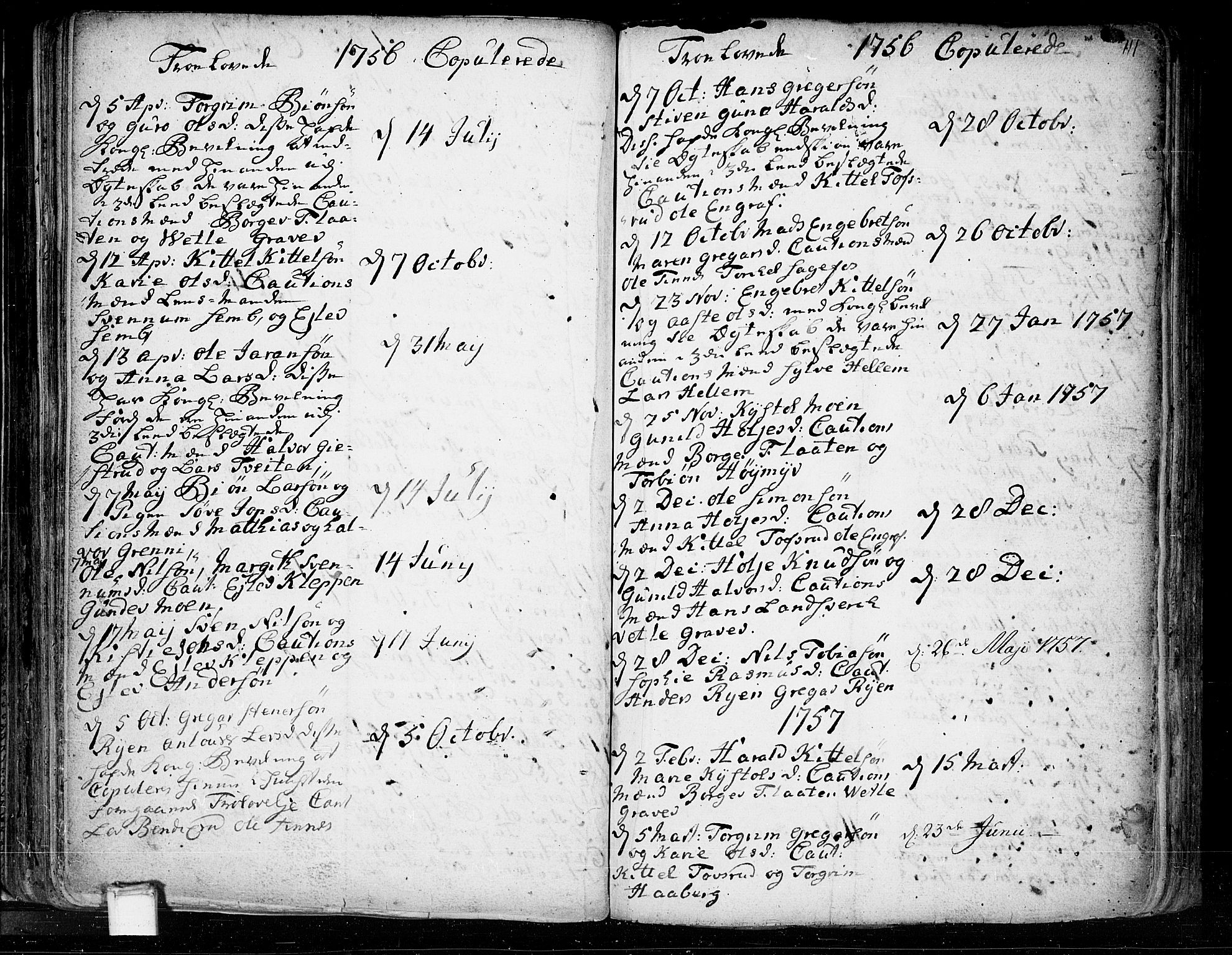 Heddal kirkebøker, SAKO/A-268/F/Fa/L0003: Parish register (official) no. I 3, 1723-1783, p. 111