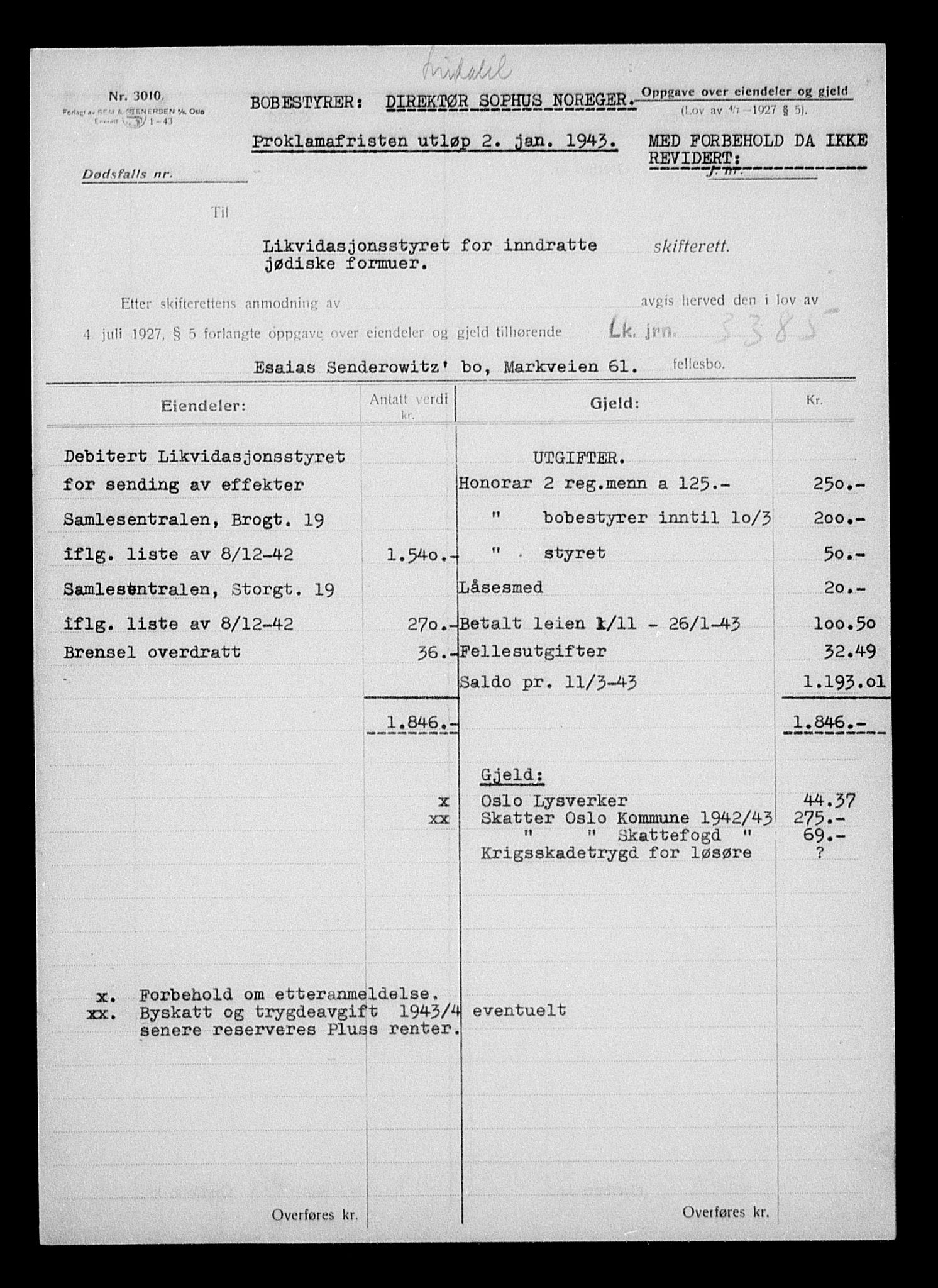 Justisdepartementet, Tilbakeføringskontoret for inndratte formuer, RA/S-1564/H/Hc/Hcc/L0981: --, 1945-1947, p. 329