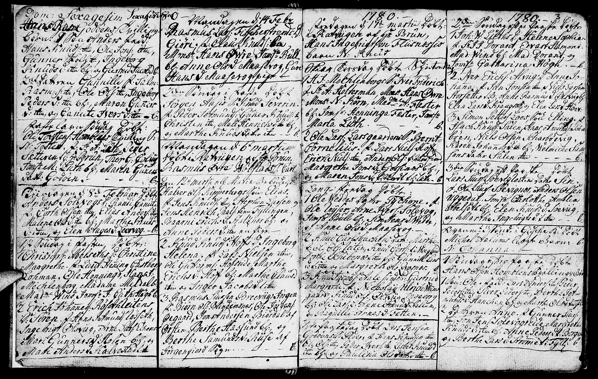 Ministerialprotokoller, klokkerbøker og fødselsregistre - Møre og Romsdal, AV/SAT-A-1454/528/L0420: Parish register (copy) no. 528C01, 1764-1784, p. 3