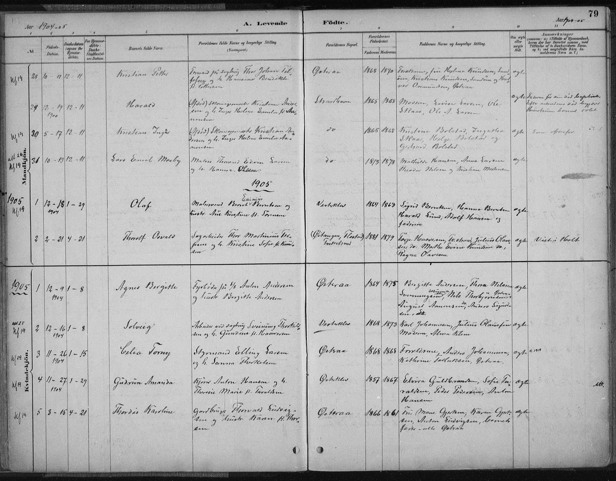 Tvedestrand sokneprestkontor, SAK/1111-0042/F/Fa/L0001: Parish register (official) no. A 1, 1885-1916, p. 80