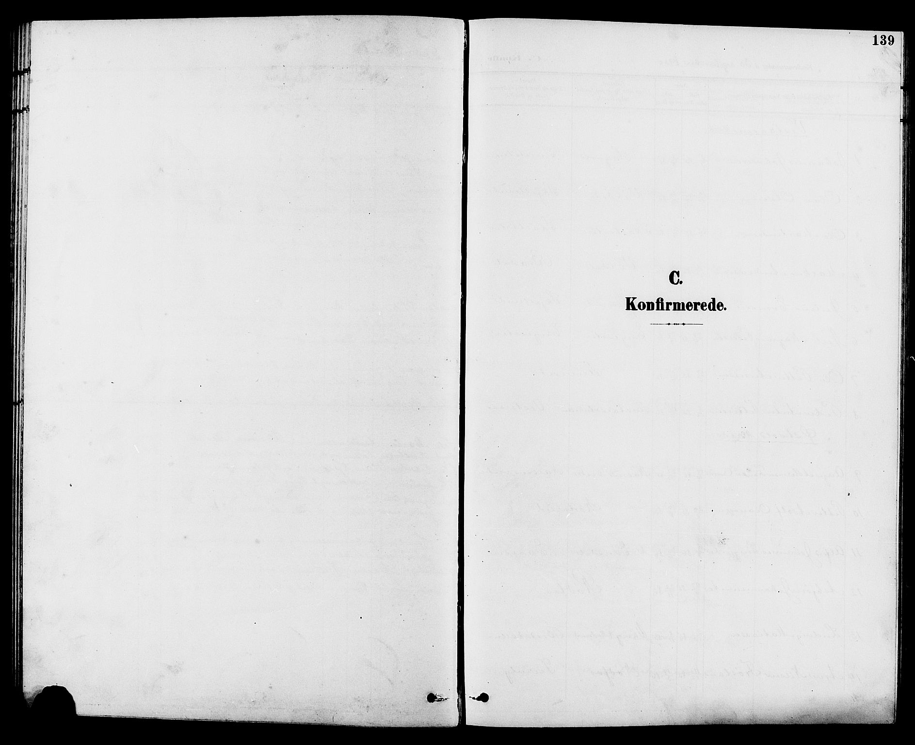 Vestre Toten prestekontor, SAH/PREST-108/H/Ha/Hab/L0010: Parish register (copy) no. 10, 1900-1912, p. 139