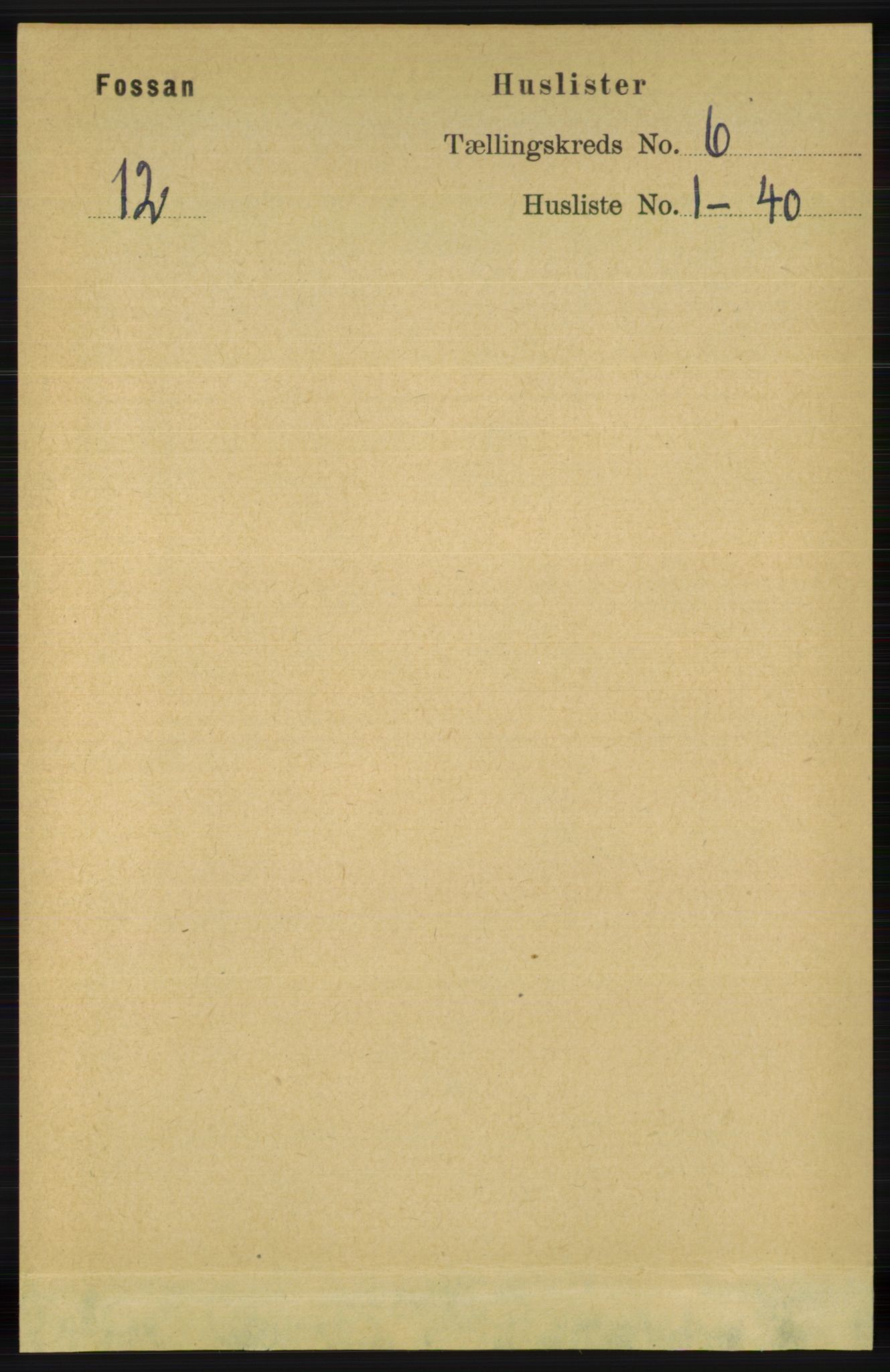 RA, 1891 census for 1129 Forsand, 1891, p. 899