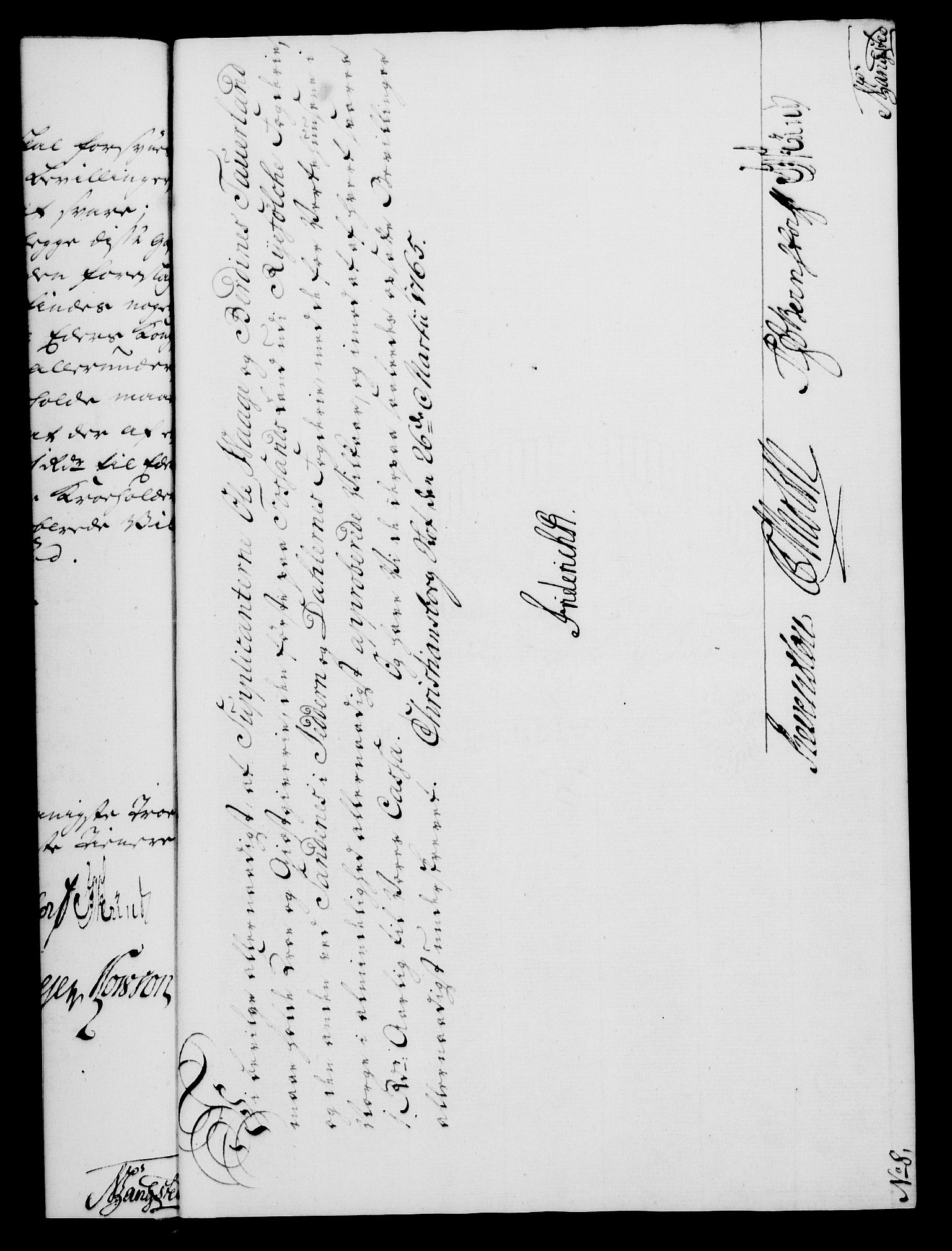 Rentekammeret, Kammerkanselliet, RA/EA-3111/G/Gf/Gfa/L0047: Norsk relasjons- og resolusjonsprotokoll (merket RK 52.47), 1765, p. 137