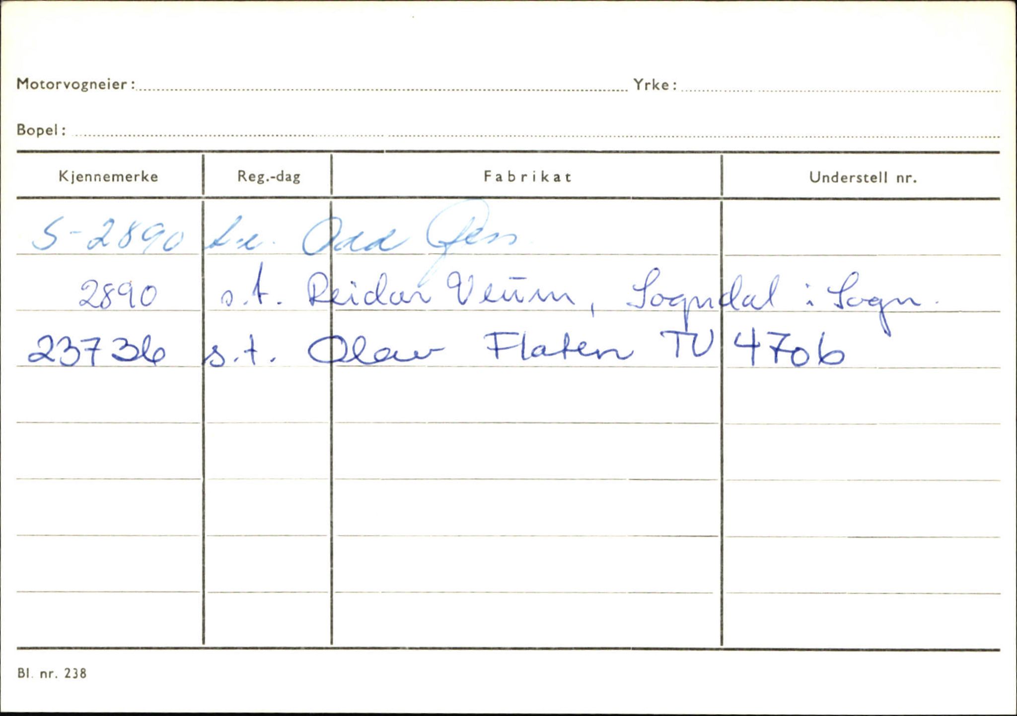 Statens vegvesen, Sogn og Fjordane vegkontor, AV/SAB-A-5301/4/F/L0132: Eigarregister Askvoll A-Å. Balestrand A-Å, 1945-1975, p. 2137