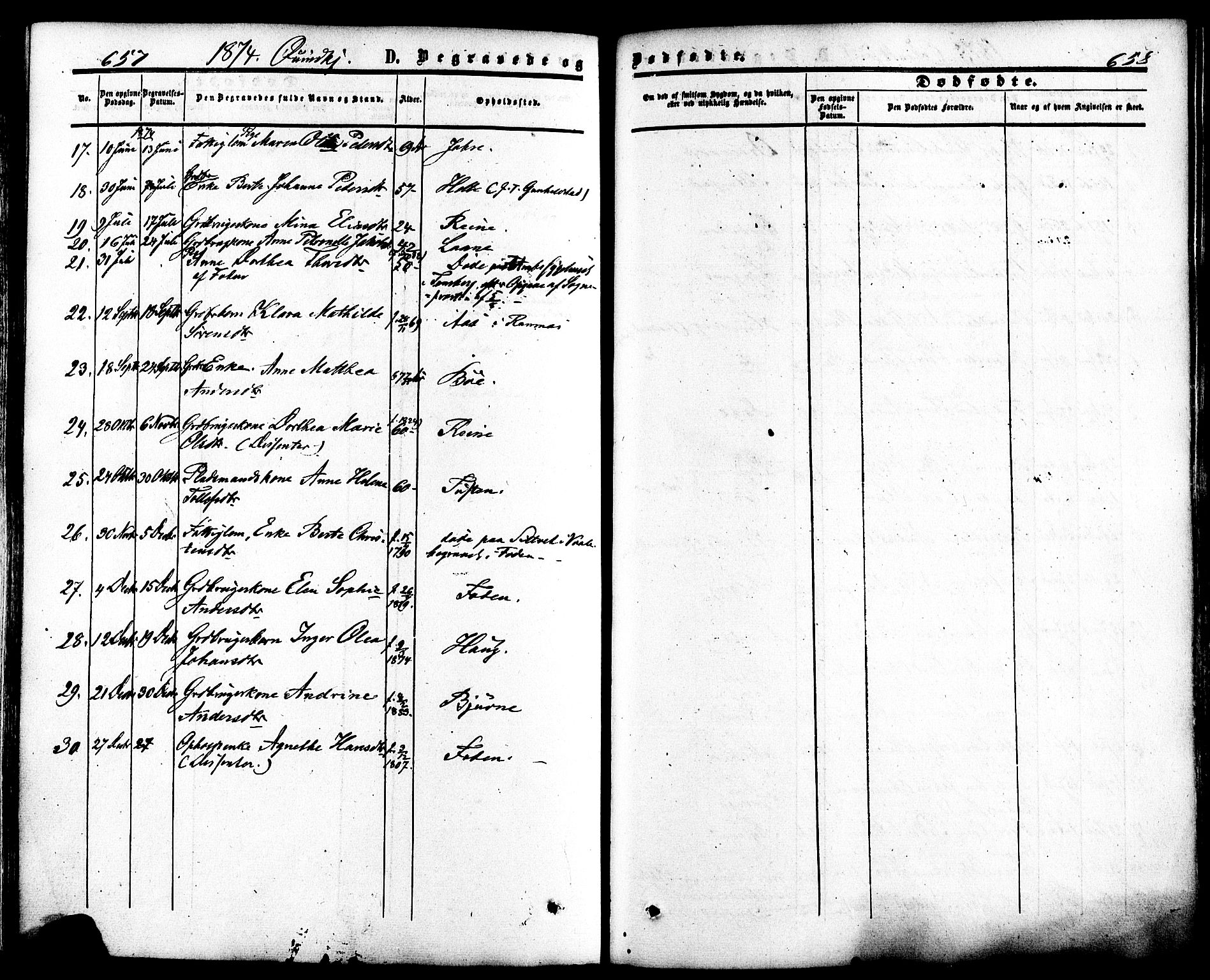 Ramnes kirkebøker, AV/SAKO-A-314/F/Fa/L0006: Parish register (official) no. I 6, 1862-1877, p. 657-658