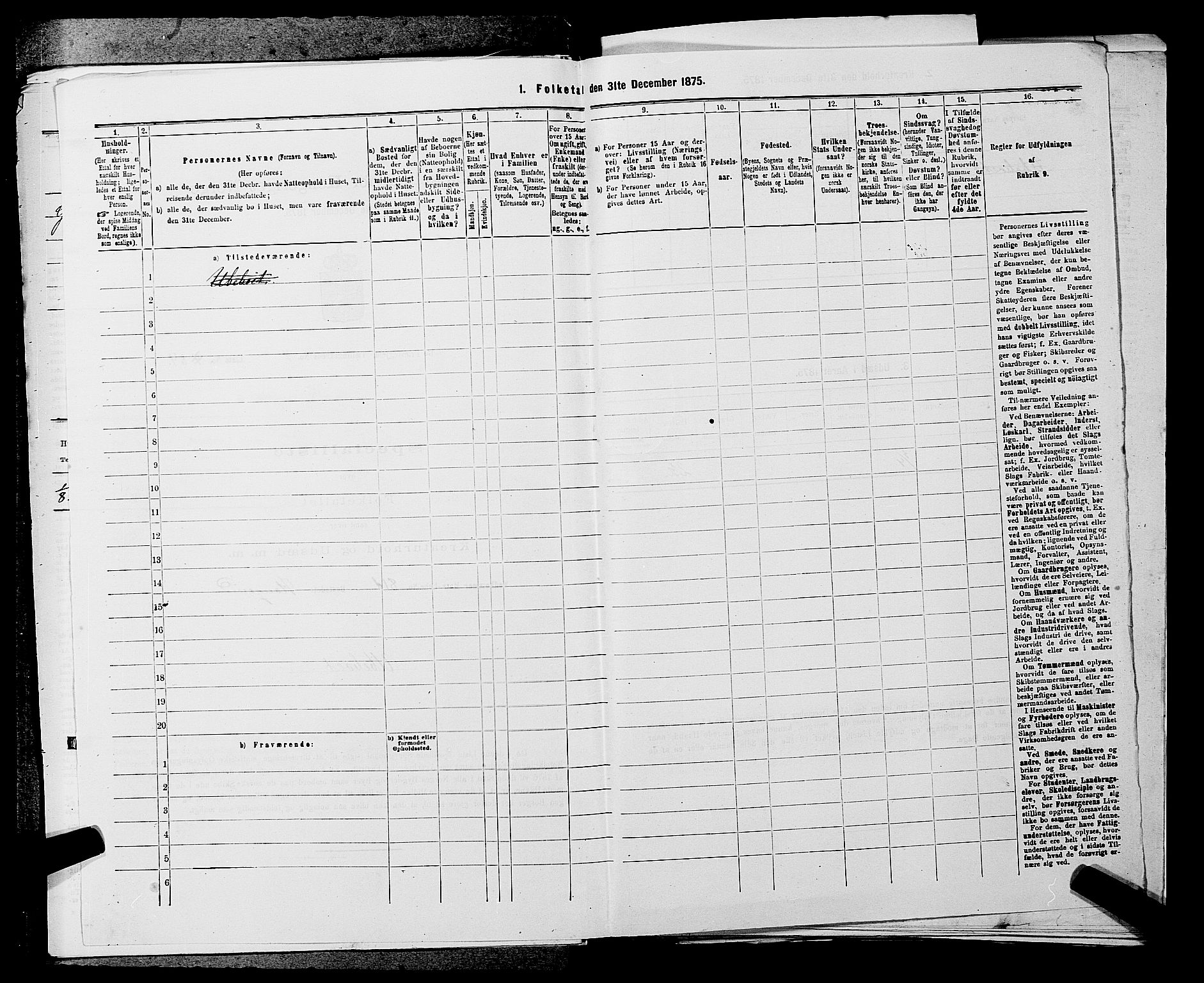 SAKO, 1875 census for 0821P Bø, 1875, p. 595