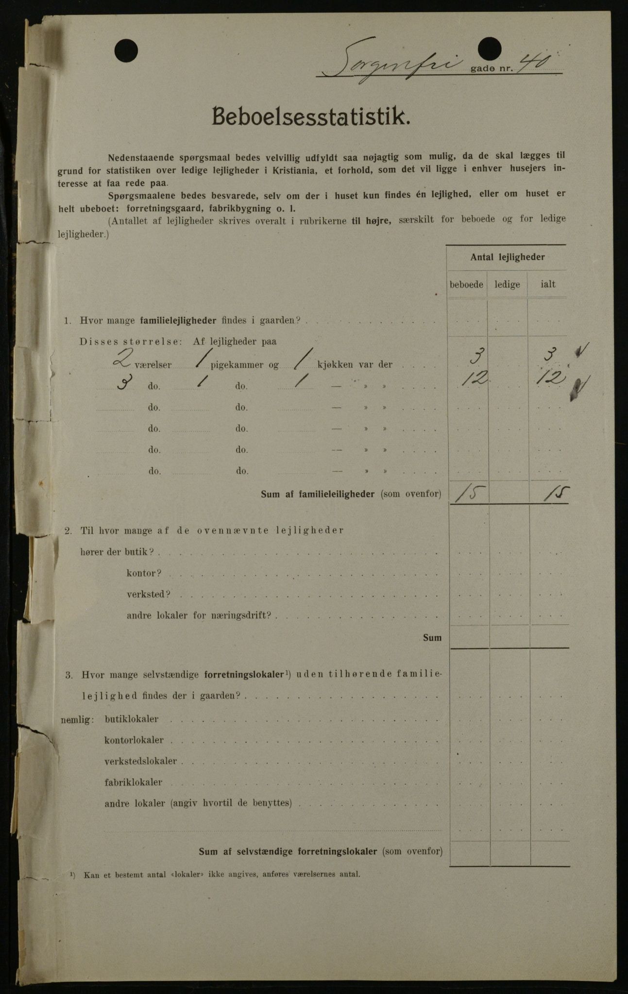 OBA, Municipal Census 1908 for Kristiania, 1908, p. 90335