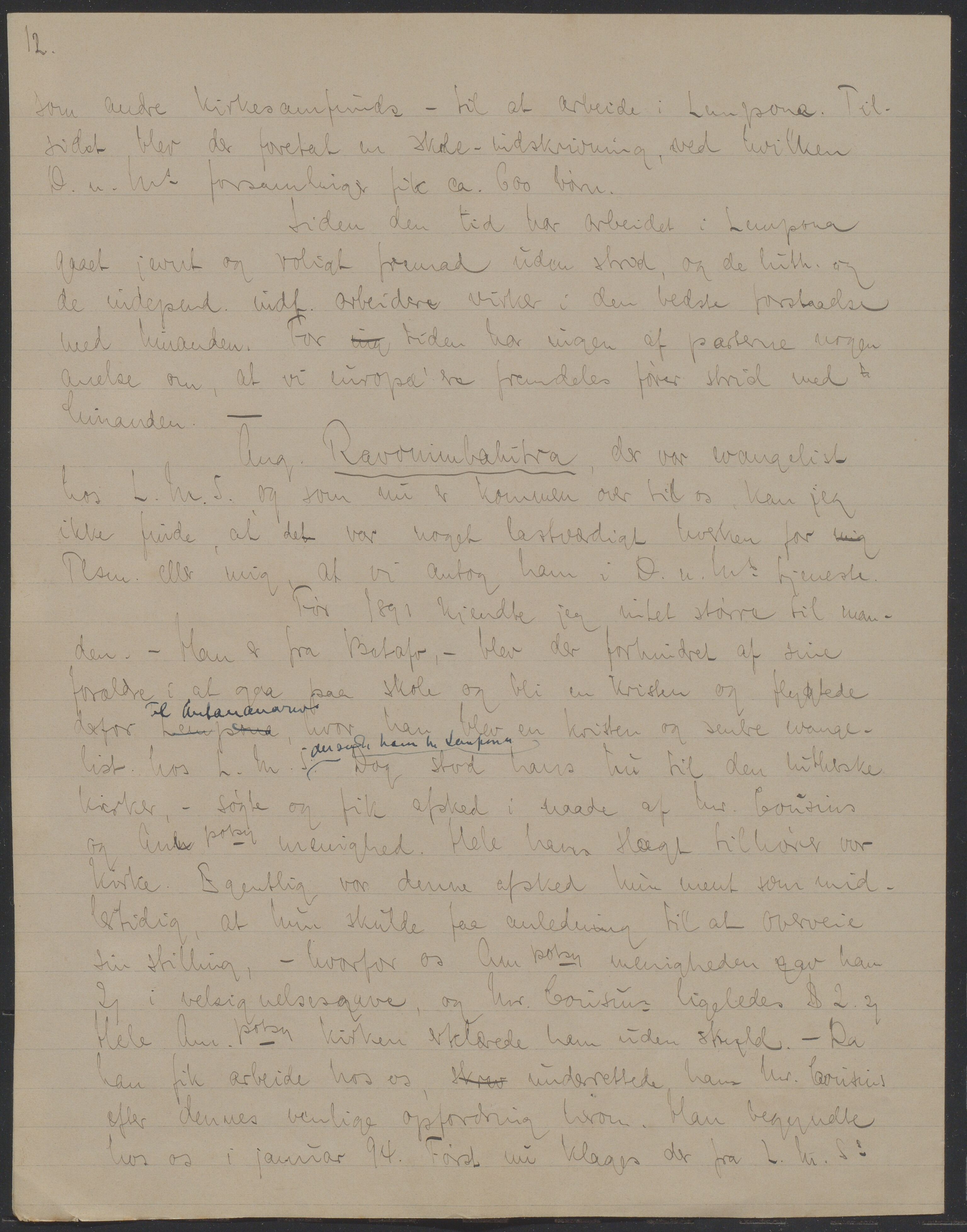 Det Norske Misjonsselskap - hovedadministrasjonen, VID/MA-A-1045/D/Da/Daa/L0040/0009: Konferansereferat og årsberetninger / Konferansereferat fra Madagaskar Innland., 1895, p. 12