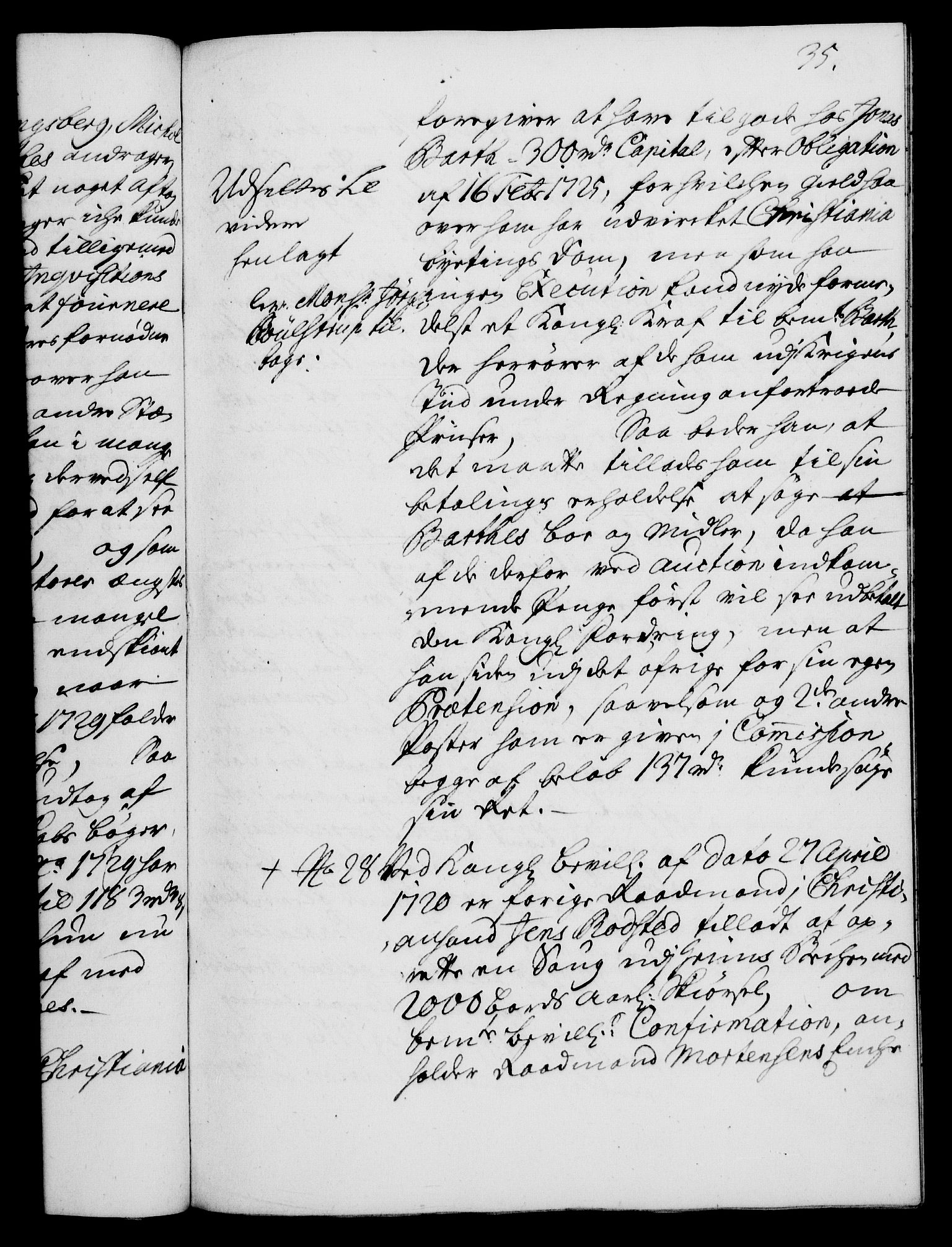 Rentekammeret, Kammerkanselliet, AV/RA-EA-3111/G/Gh/Gha/L0015: Norsk ekstraktmemorialprotokoll (merket RK 53.60), 1733, p. 35