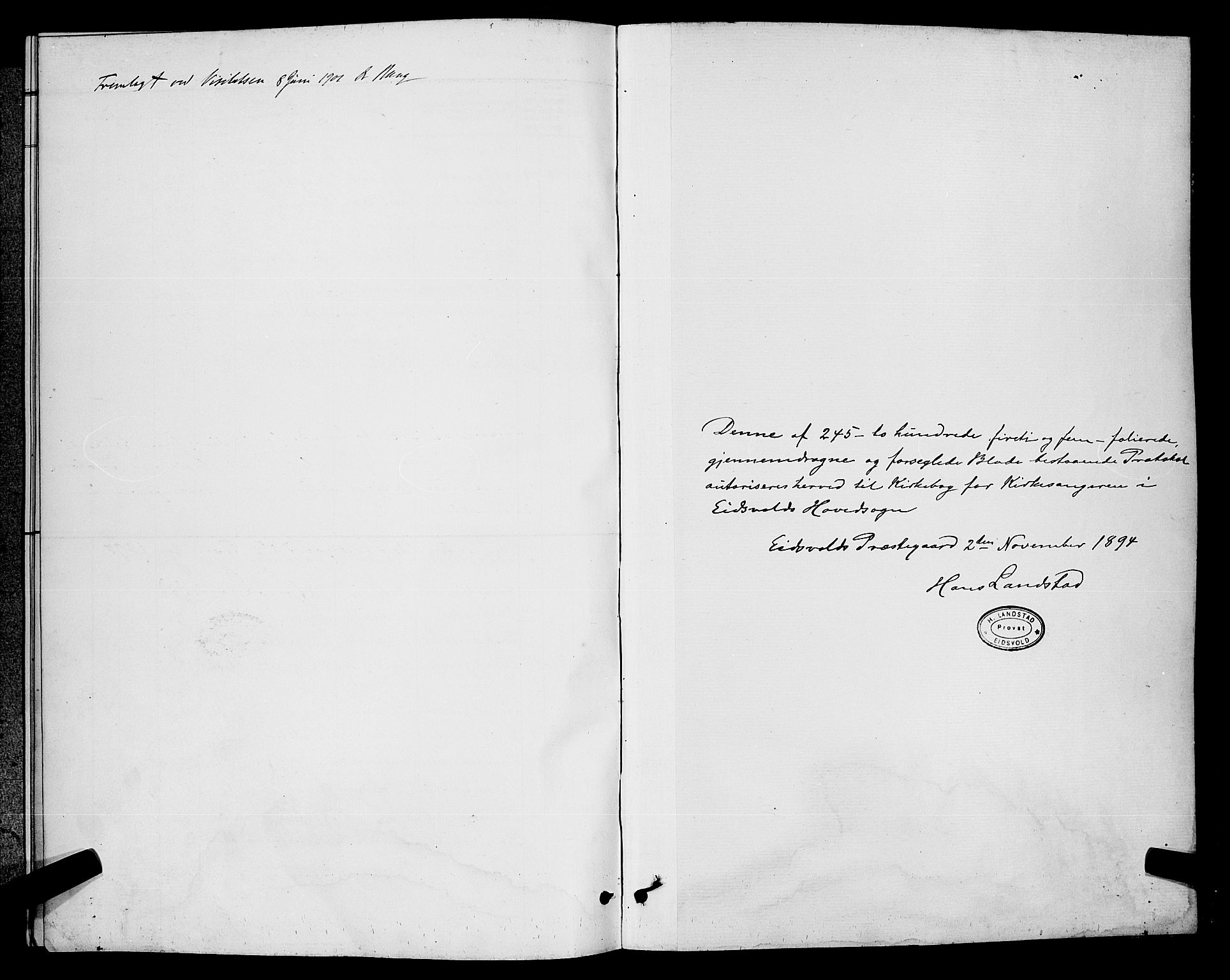 Eidsvoll prestekontor Kirkebøker, SAO/A-10888/G/Ga/L0006: Parish register (copy) no. I 6, 1895-1901