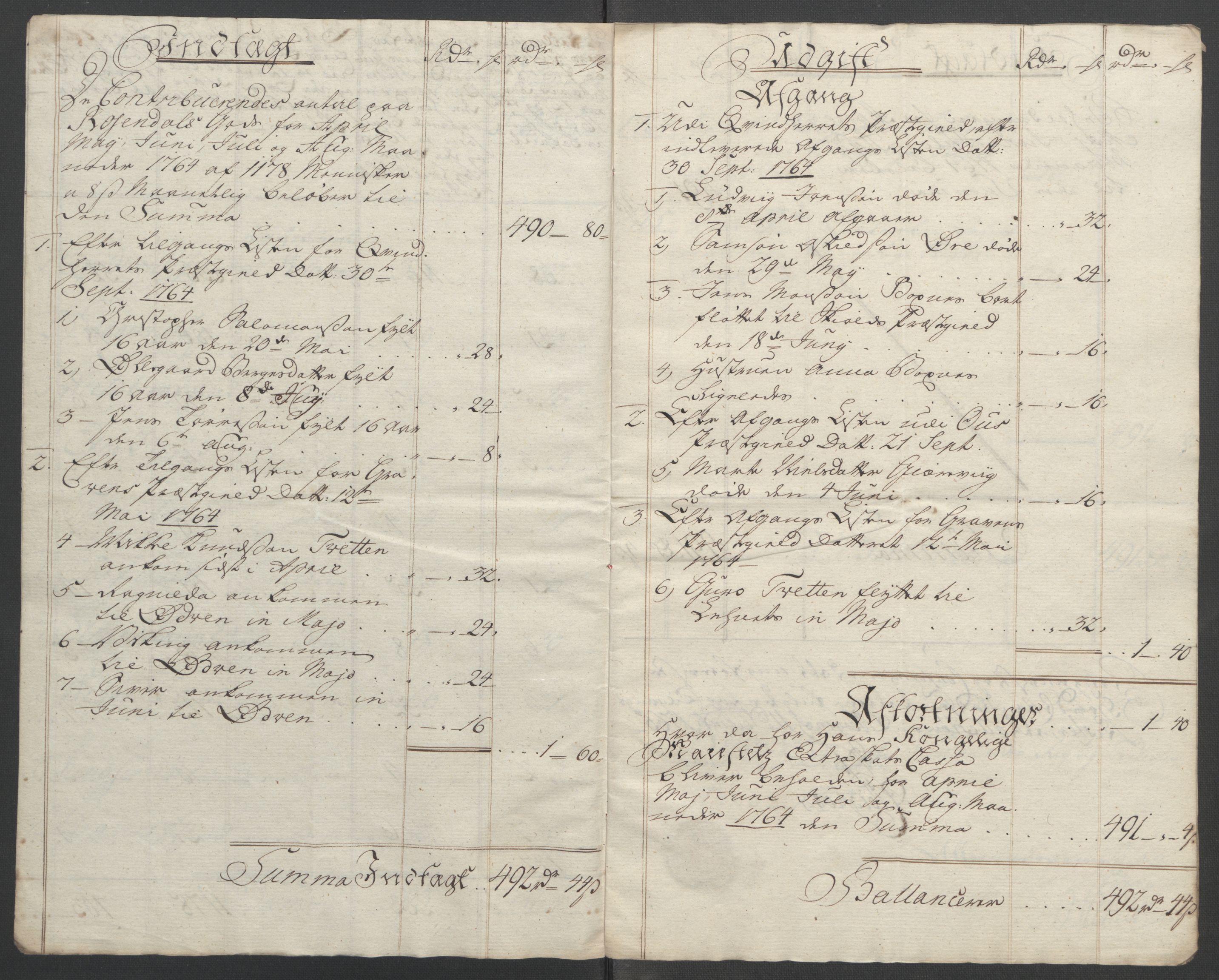 Rentekammeret inntil 1814, Reviderte regnskaper, Fogderegnskap, AV/RA-EA-4092/R49/L3157: Ekstraskatten Rosendal Baroni, 1762-1772, p. 90