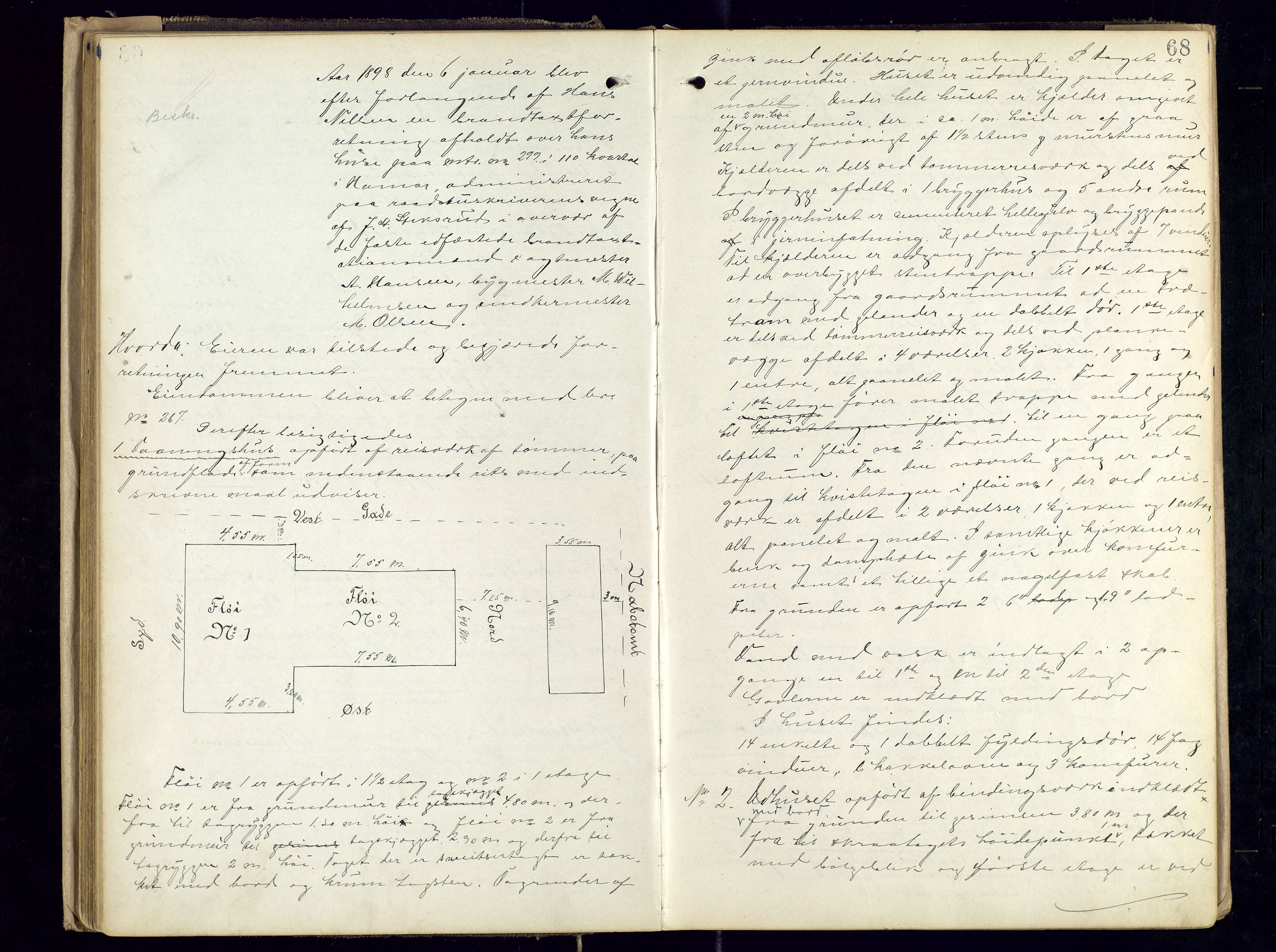 Norges Brannkasse, Hamar, SAH/NBRANH-006/F/Fa/L0004: Branntakstprotokoll, 1897-1901, p. 67b-68a