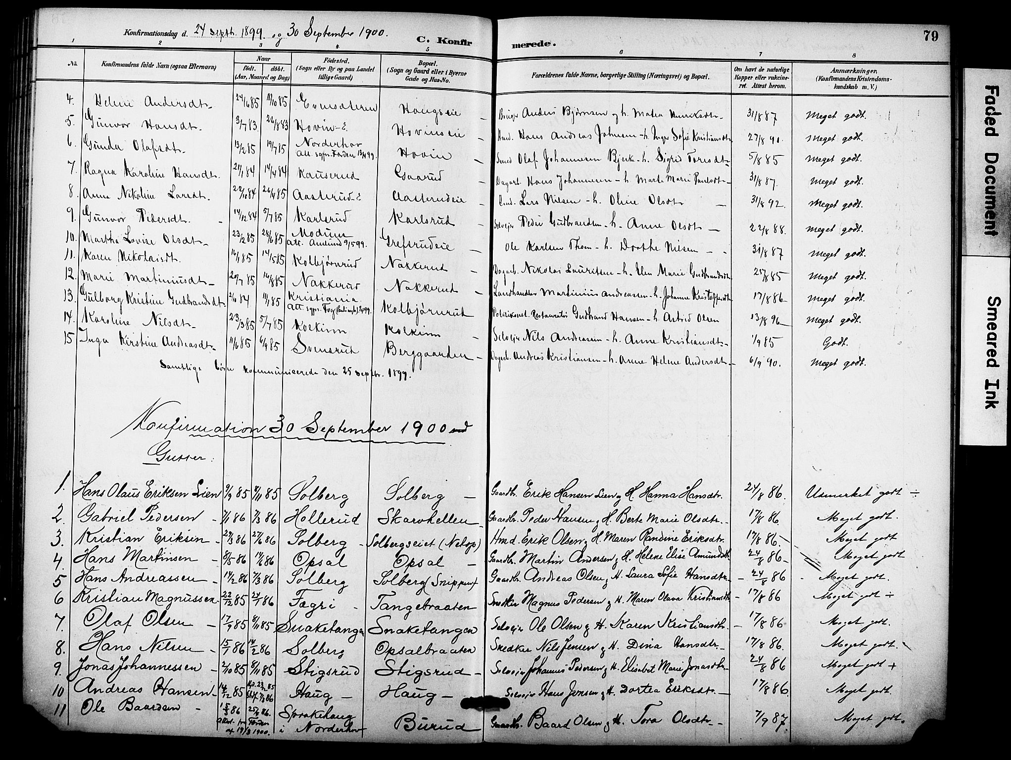 Hole kirkebøker, SAKO/A-228/F/Fb/L0002: Parish register (official) no. II 2, 1892-1906, p. 79