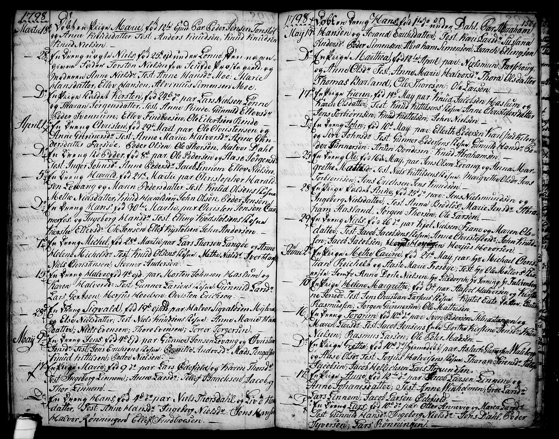 Sannidal kirkebøker, SAKO/A-296/F/Fa/L0002: Parish register (official) no. 2, 1767-1802, p. 156