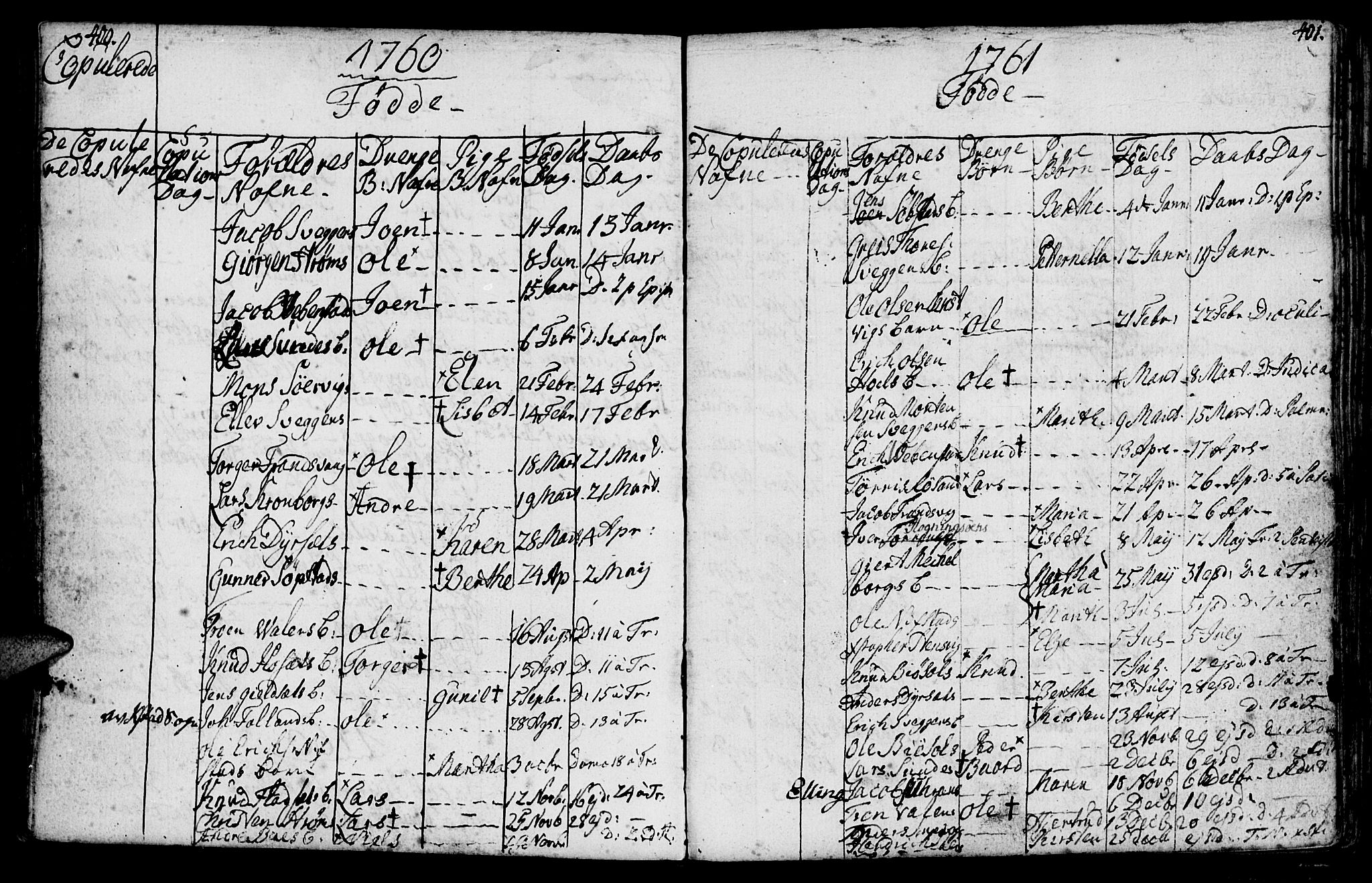 Ministerialprotokoller, klokkerbøker og fødselsregistre - Møre og Romsdal, SAT/A-1454/569/L0816: Parish register (official) no. 569A02, 1759-1805, p. 400-401