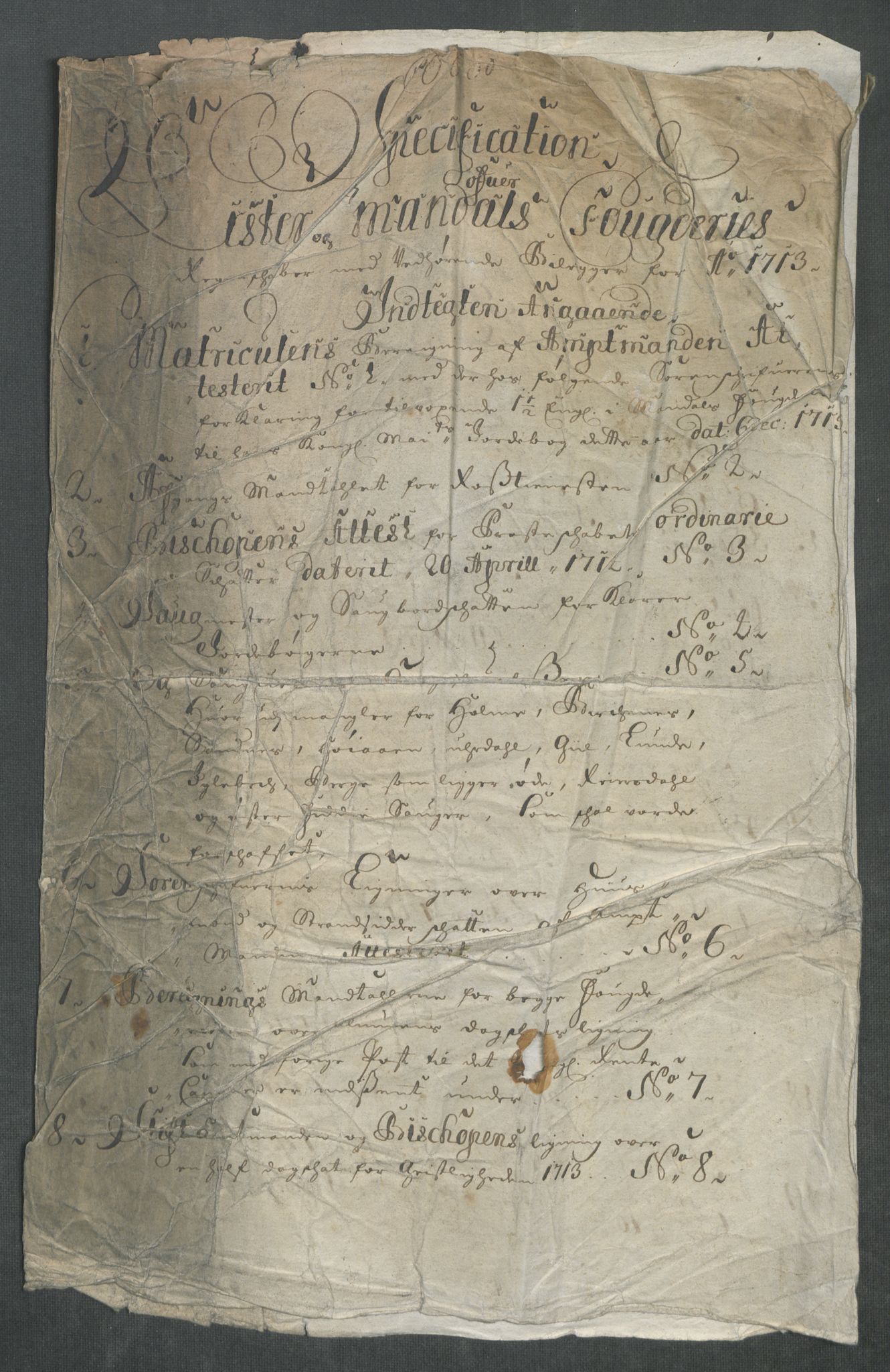 Rentekammeret inntil 1814, Reviderte regnskaper, Fogderegnskap, RA/EA-4092/R43/L2556: Fogderegnskap Lista og Mandal, 1713, p. 20