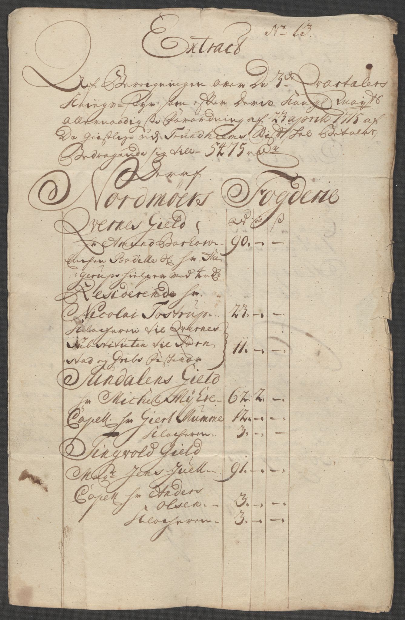 Rentekammeret inntil 1814, Reviderte regnskaper, Fogderegnskap, AV/RA-EA-4092/R56/L3748: Fogderegnskap Nordmøre, 1714-1715, p. 458