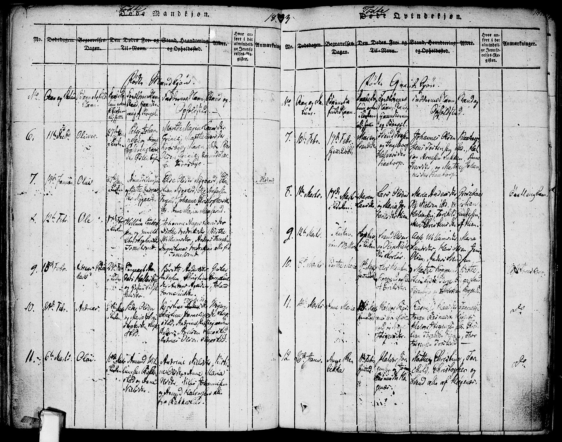 Rødenes prestekontor Kirkebøker, AV/SAO-A-2005/F/Fa/L0004: Parish register (official) no. I 4, 1814-1838, p. 147