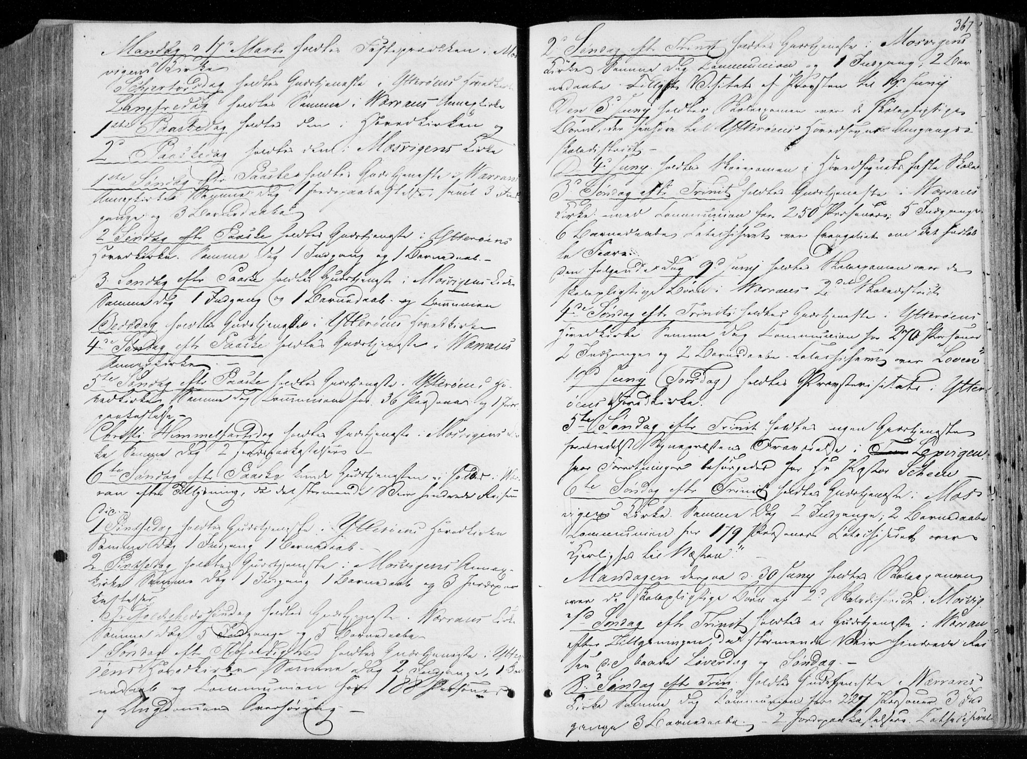 Ministerialprotokoller, klokkerbøker og fødselsregistre - Nord-Trøndelag, SAT/A-1458/722/L0218: Parish register (official) no. 722A05, 1843-1868, p. 367