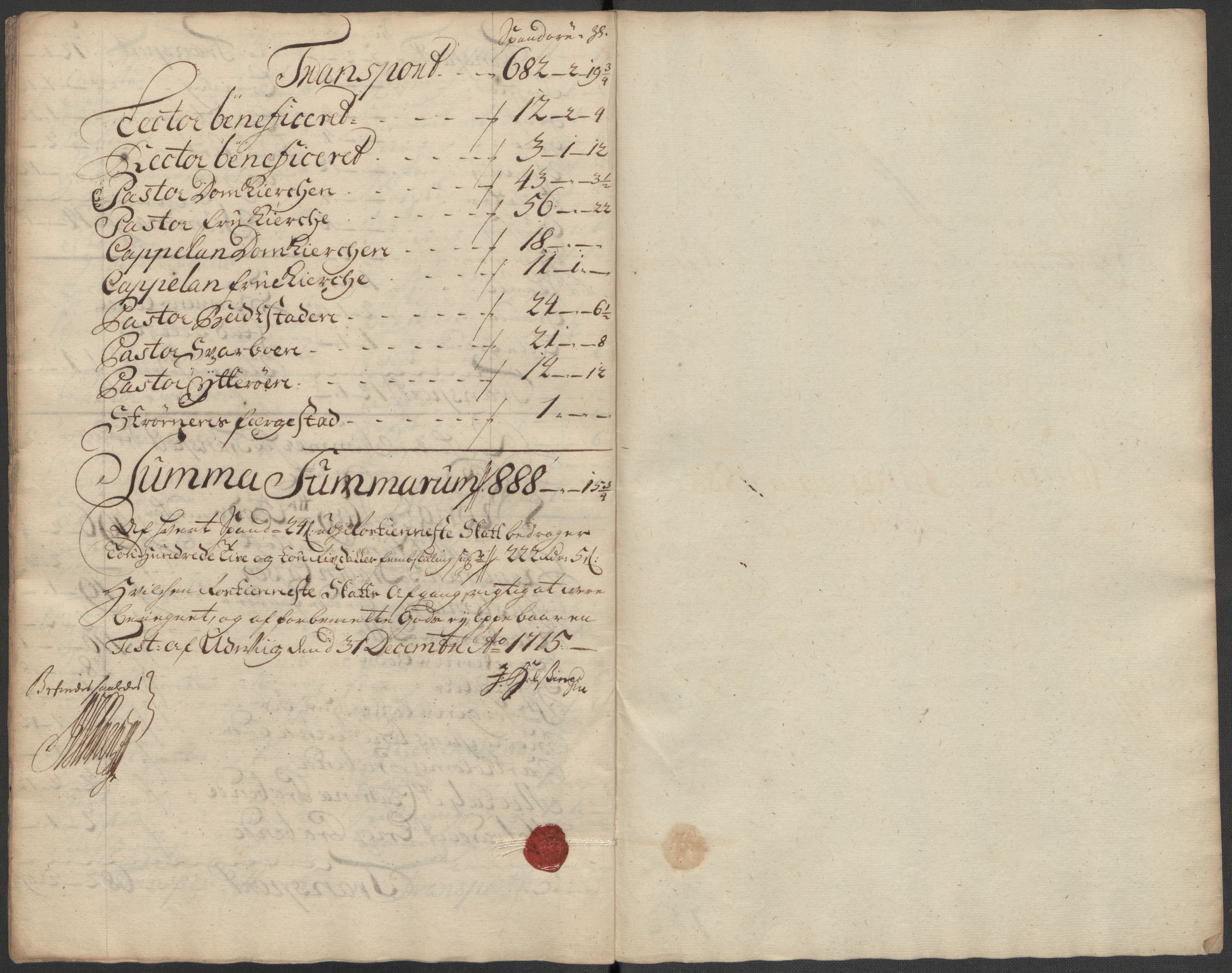 Rentekammeret inntil 1814, Reviderte regnskaper, Fogderegnskap, AV/RA-EA-4092/R63/L4323: Fogderegnskap Inderøy, 1715, p. 139