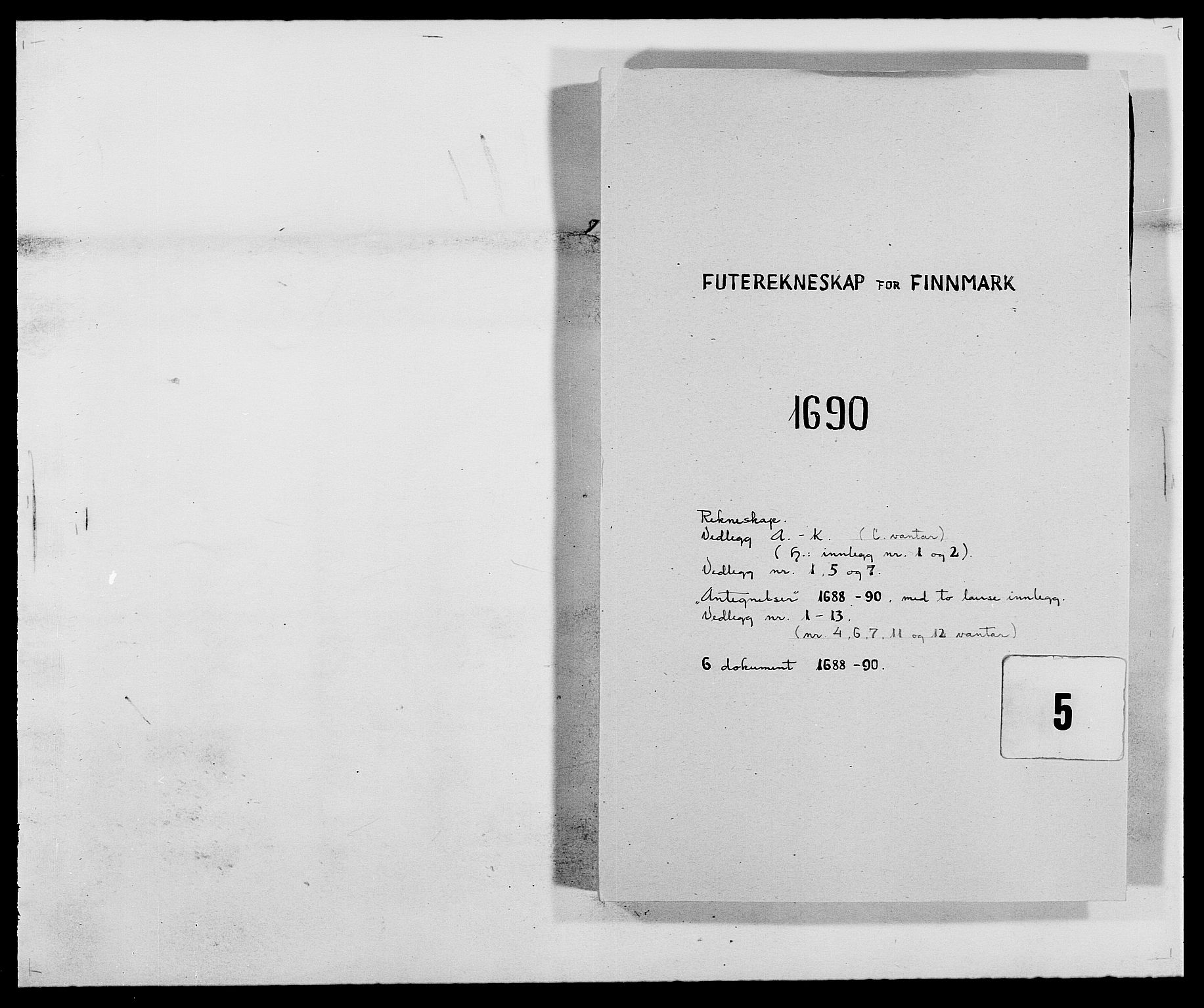 Rentekammeret inntil 1814, Reviderte regnskaper, Fogderegnskap, RA/EA-4092/R69/L4850: Fogderegnskap Finnmark/Vardøhus, 1680-1690, p. 198