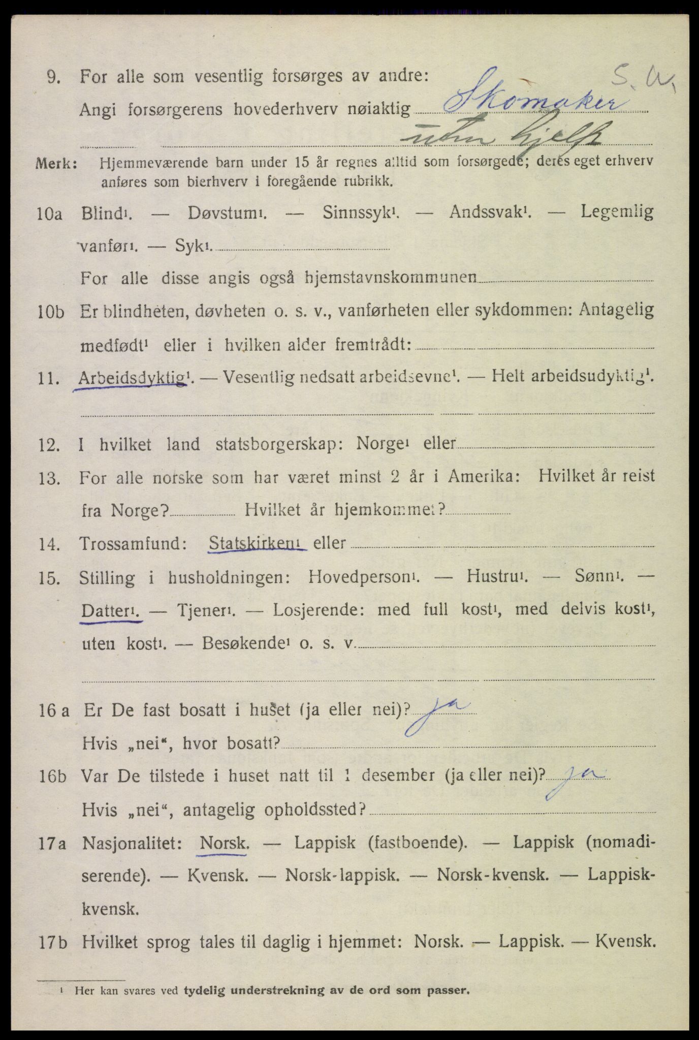 SAT, 1920 census for Lødingen, 1920, p. 2022