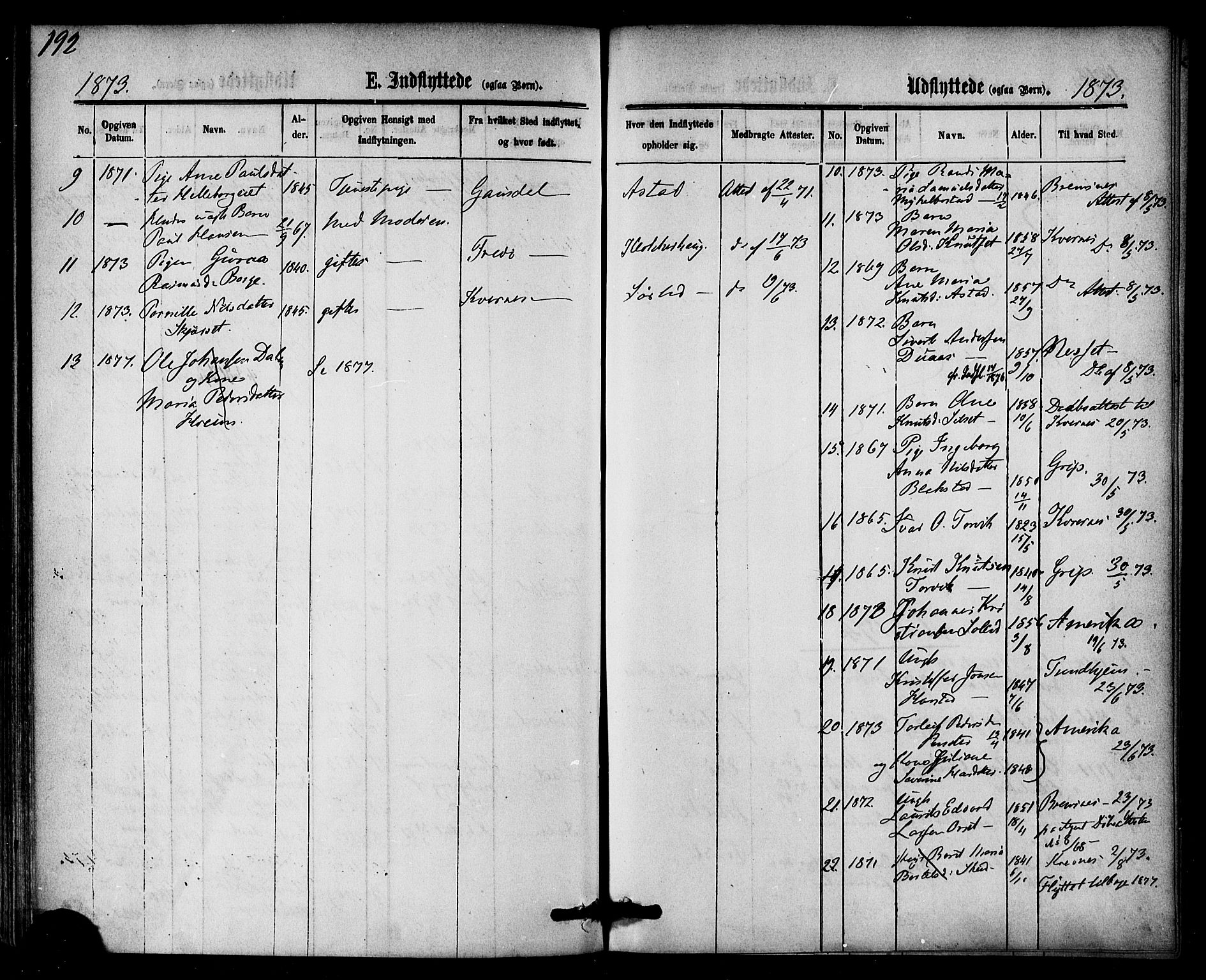 Ministerialprotokoller, klokkerbøker og fødselsregistre - Møre og Romsdal, SAT/A-1454/584/L0966: Parish register (official) no. 584A06, 1869-1878, p. 192