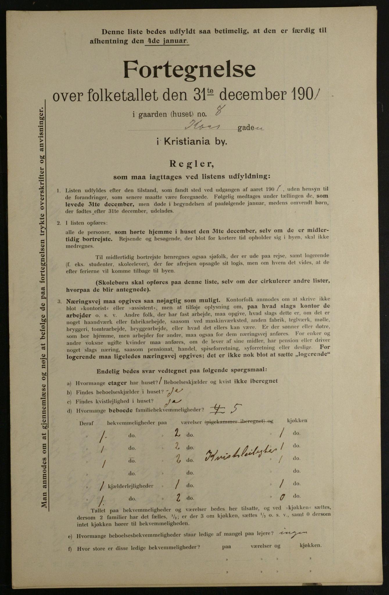 OBA, Municipal Census 1901 for Kristiania, 1901, p. 8271