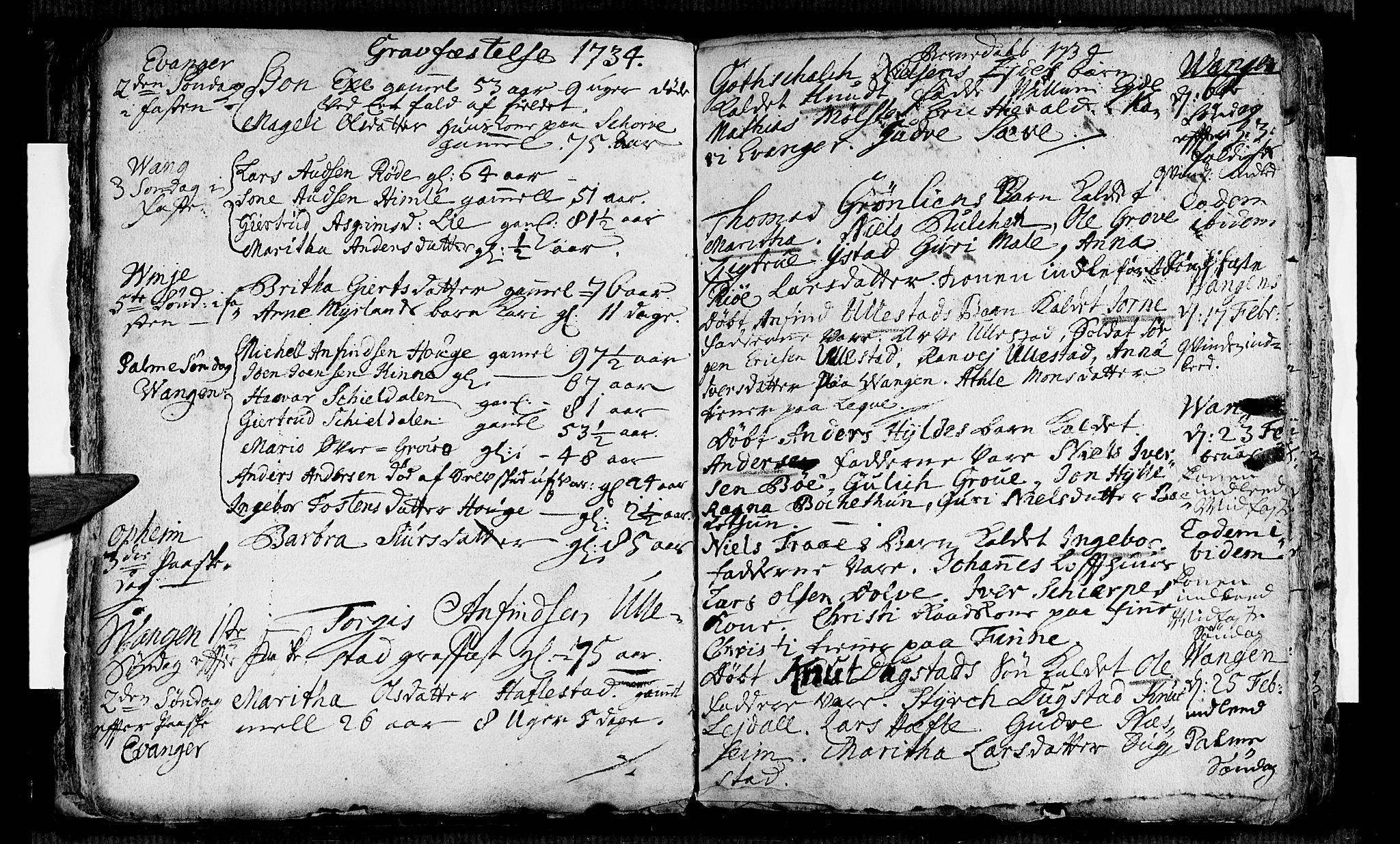 Voss sokneprestembete, AV/SAB-A-79001/H/Haa: Parish register (official) no. A 4, 1732-1736, p. 39