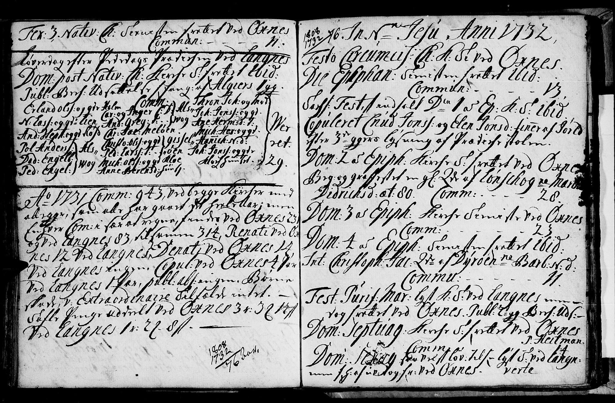 Ministerialprotokoller, klokkerbøker og fødselsregistre - Nordland, AV/SAT-A-1459/893/L1328: Parish register (official) no. 893A01, 1718-1749