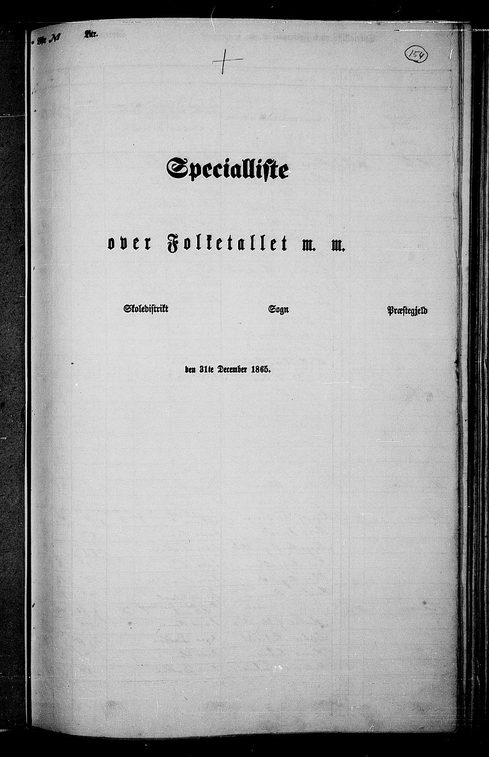 RA, 1865 census for Jevnaker, 1865, p. 143