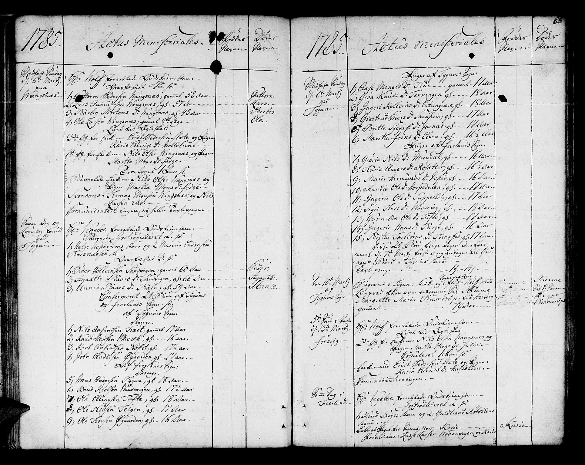 Leikanger sokneprestembete, AV/SAB-A-81001/H/Haa/Haaa/L0004: Parish register (official) no. A 4, 1770-1791, p. 63