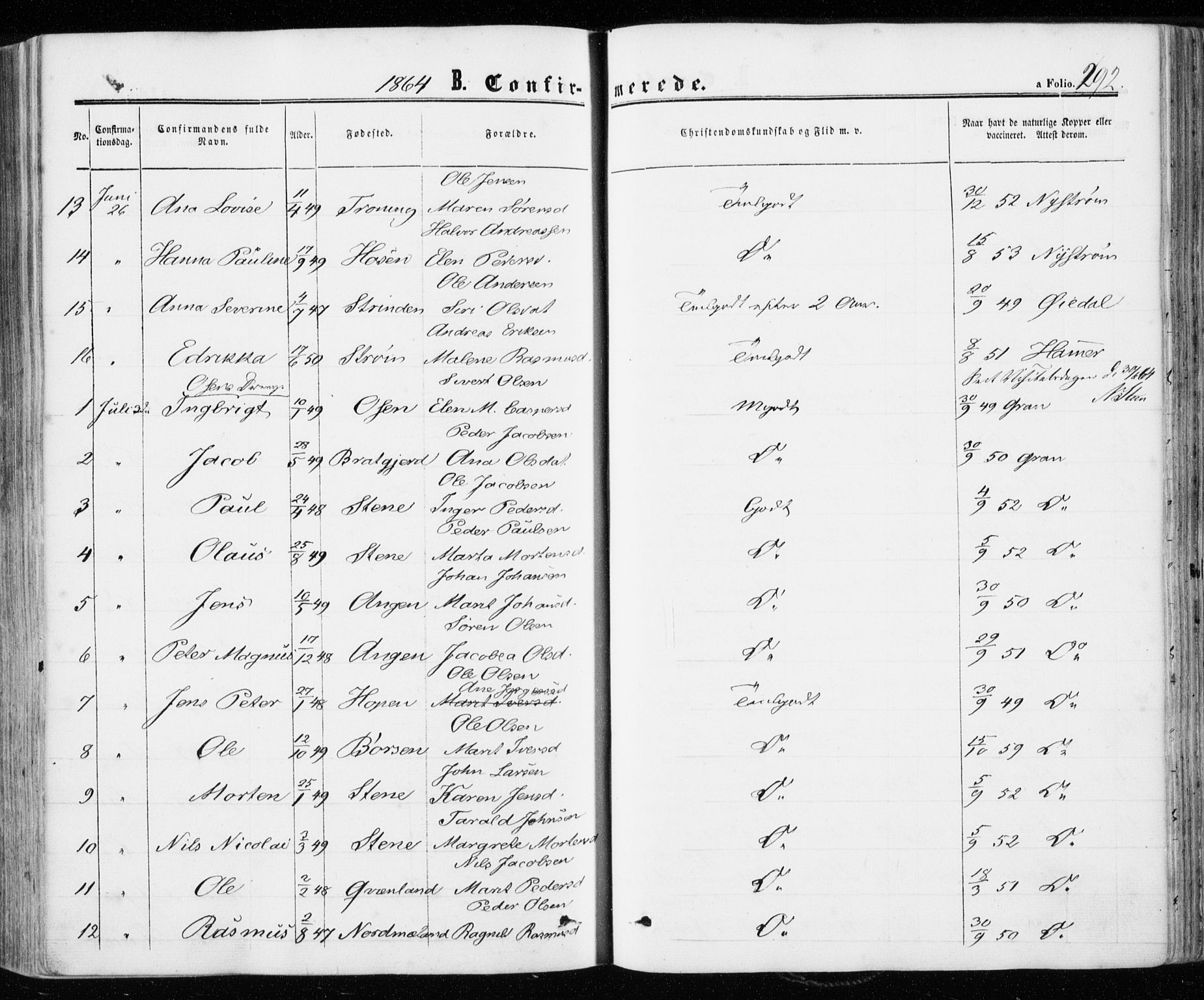 Ministerialprotokoller, klokkerbøker og fødselsregistre - Sør-Trøndelag, SAT/A-1456/657/L0705: Parish register (official) no. 657A06, 1858-1867, p. 292
